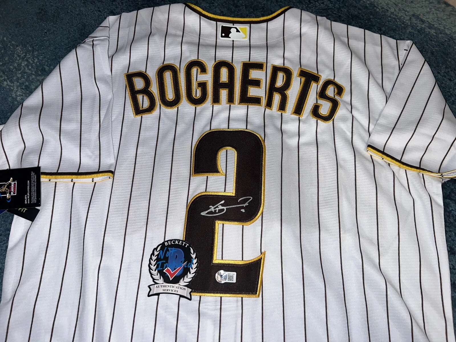 Xander Bogaerts Signed San Diego Padres Jersey Superstar Slugger Beckett