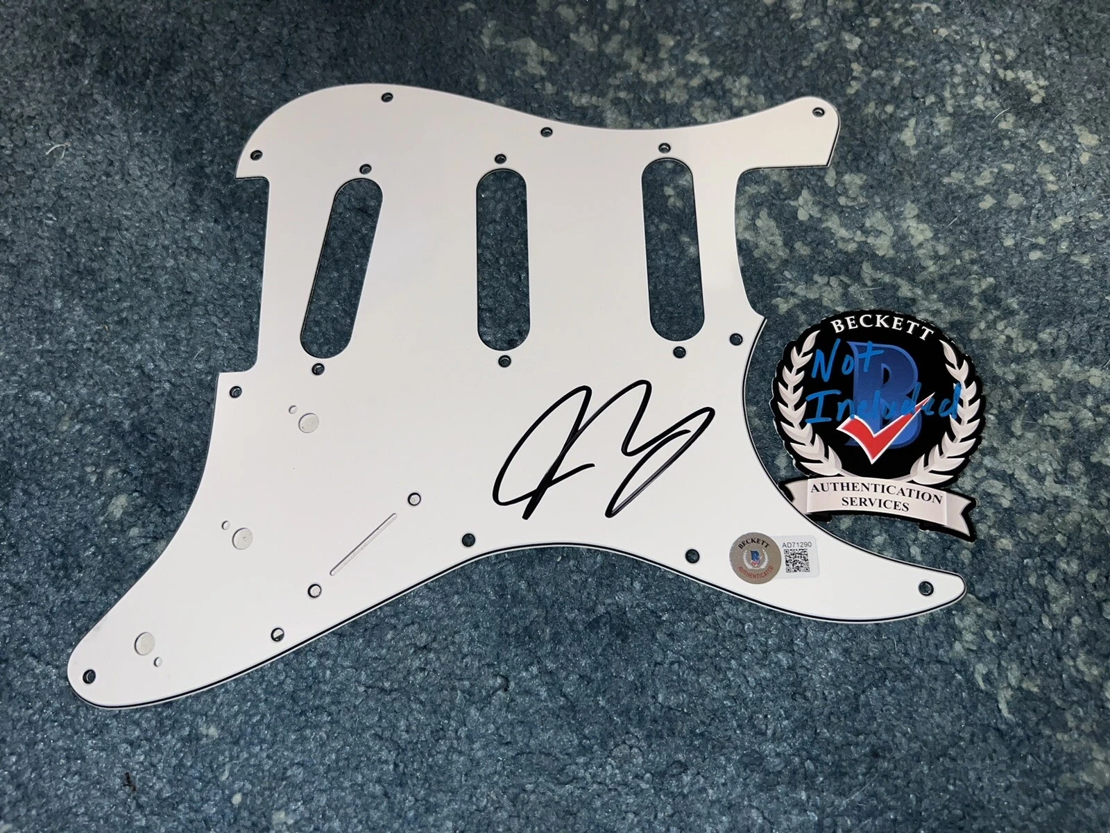 Joe Bonamassa Signed Stratocaster Pickguard Blues Rock Music Star Beckett #2