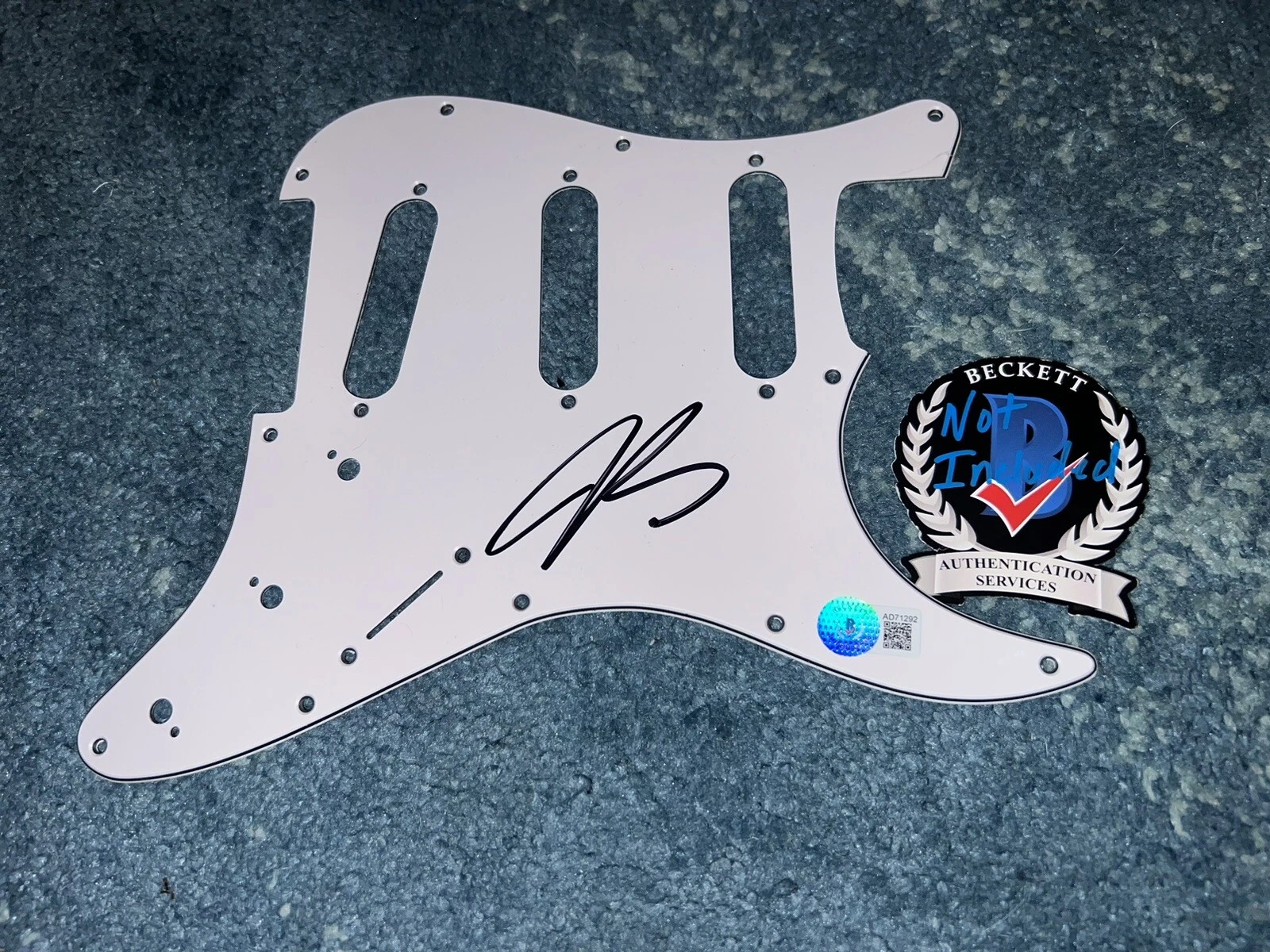 Joe Bonamassa Signed Stratocaster Pickguard Blues Rock Music Star Beckett #3