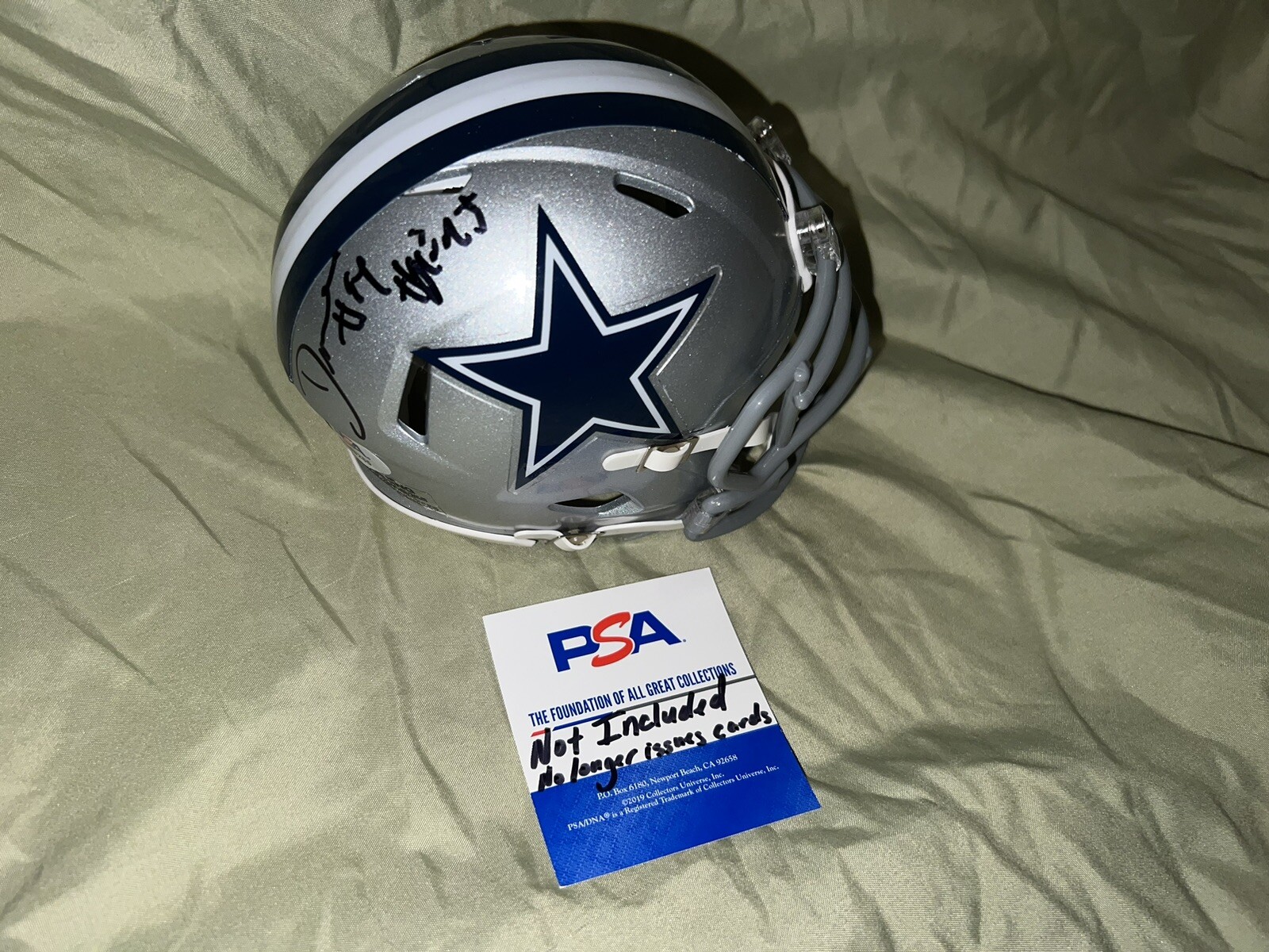 DeMarcus Ware Signed Dallas Cowboys Mini Helmet Star HOF 2023 PSA/DNA #2