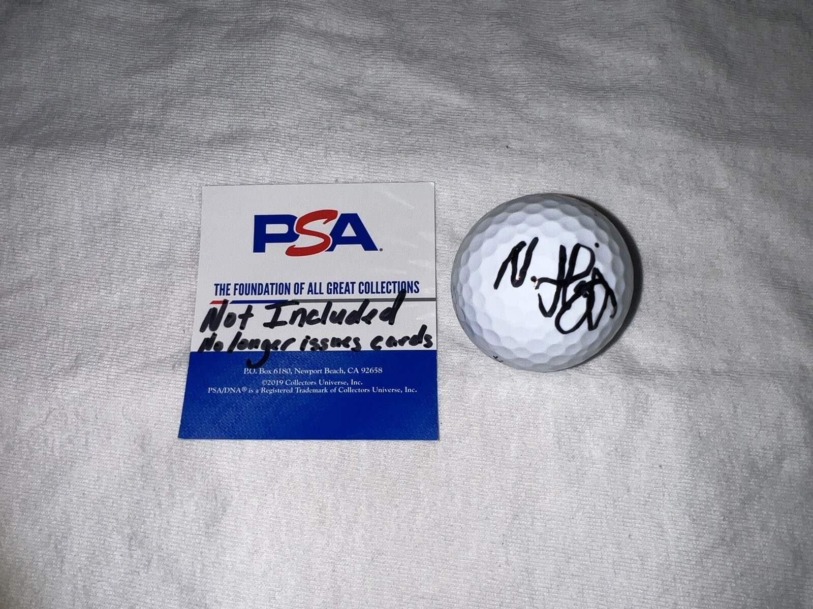 Nicolai Hojgaard Signed Titleist Golf Ball Ryder Cup Champion Legend PSA/DNA