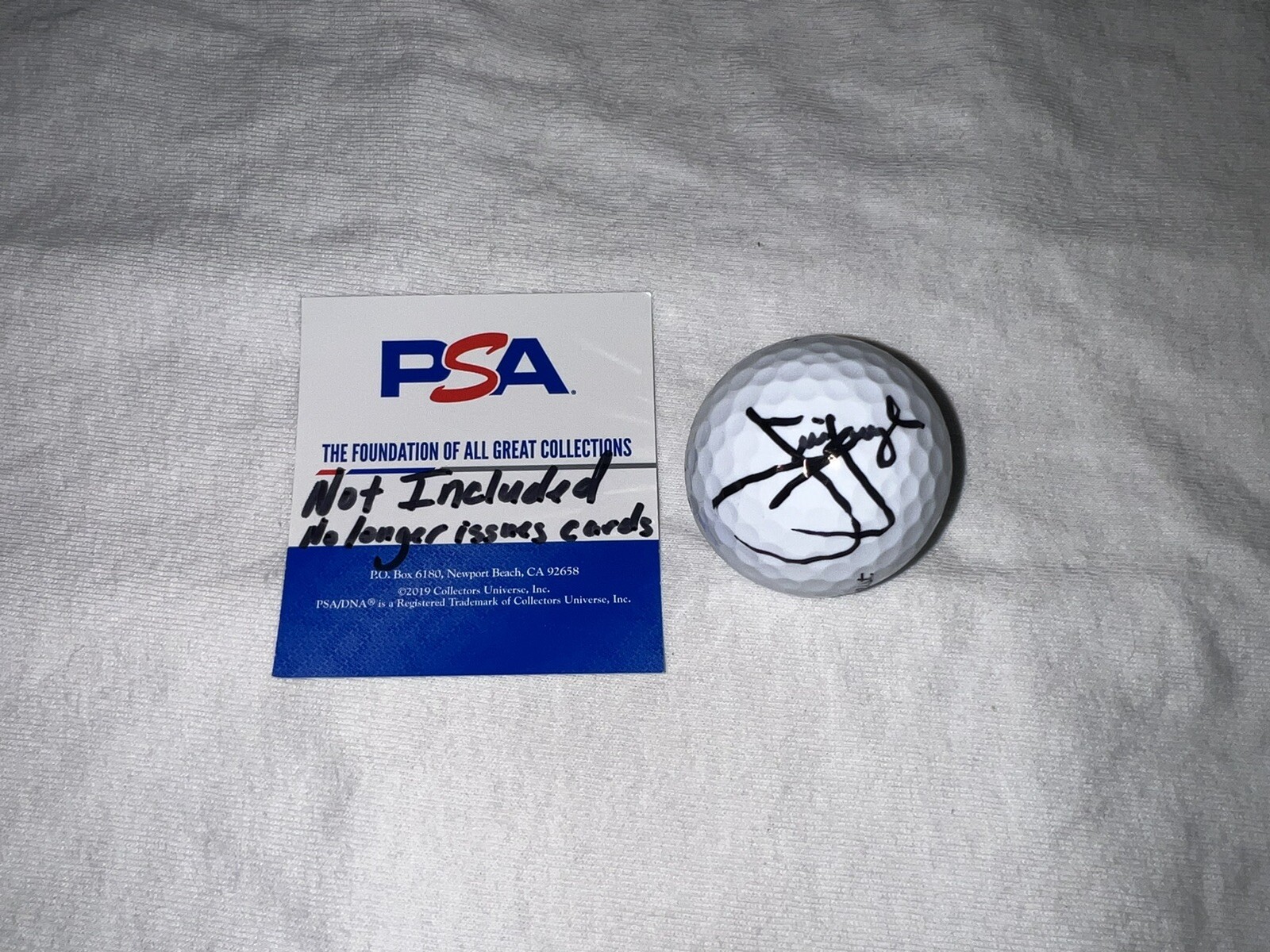 Jim Furyk Signed Titleist Golf Ball Senior Tour Champion Legend PSA/DNA