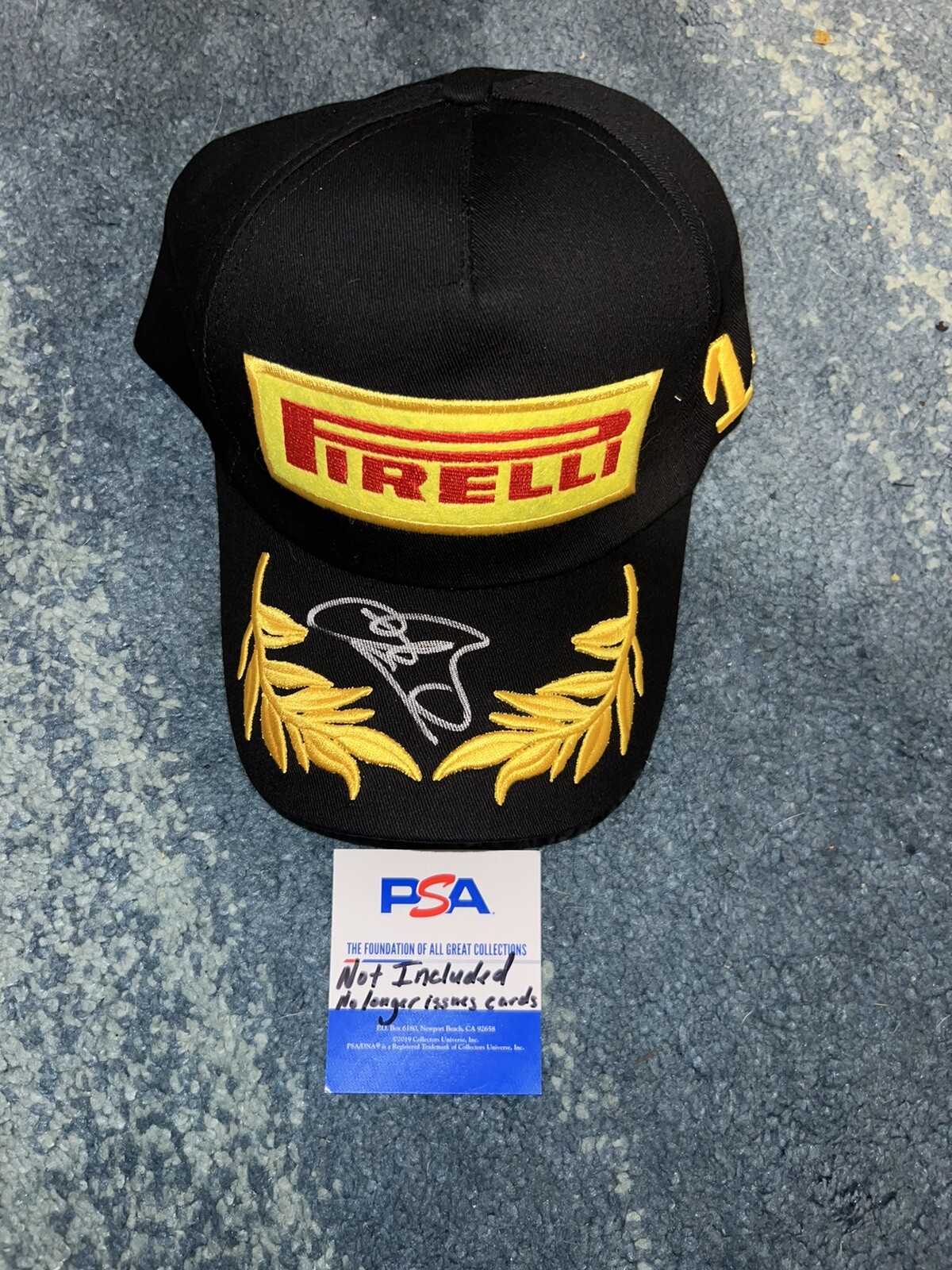 Jenson Button Signed Pirelli Podium Hat 2009 Formula 1 Champion PSA/DNA