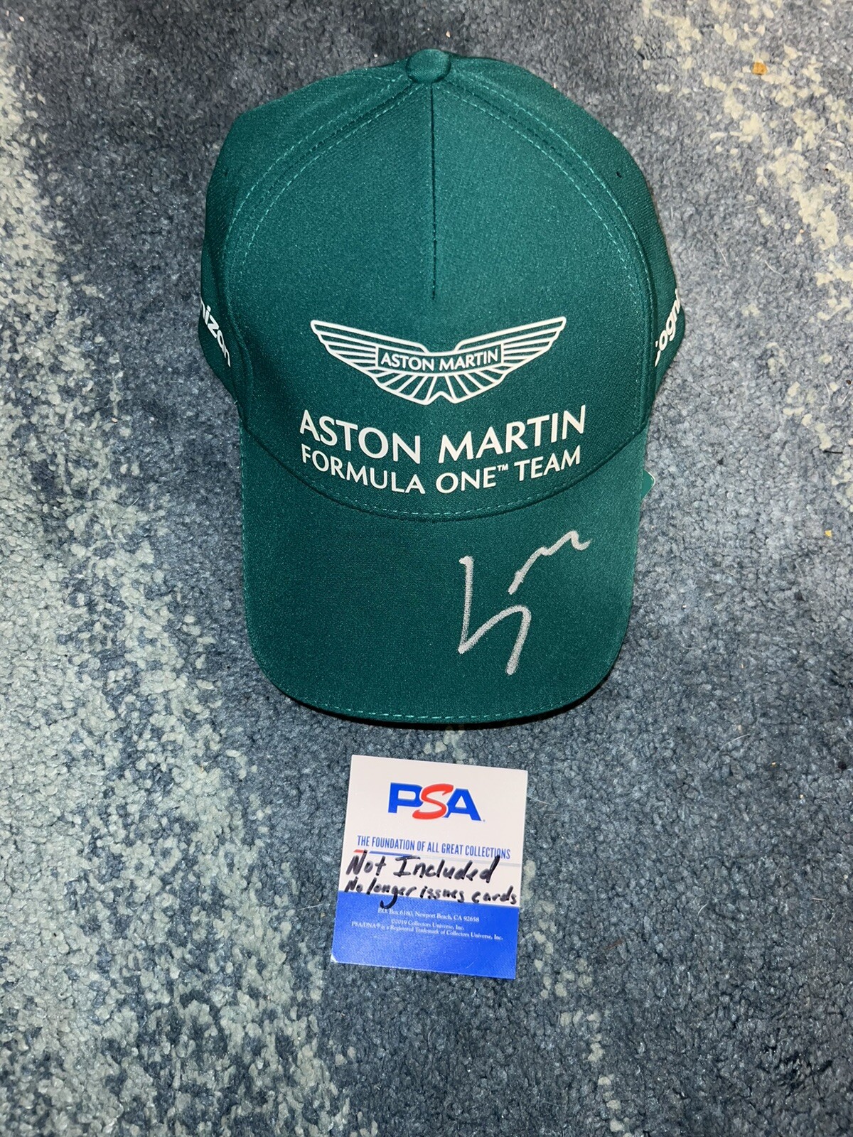 Lance Stroll Signed Official Aston Martin Racing Hat Superstar Driver PSA/DNA #2