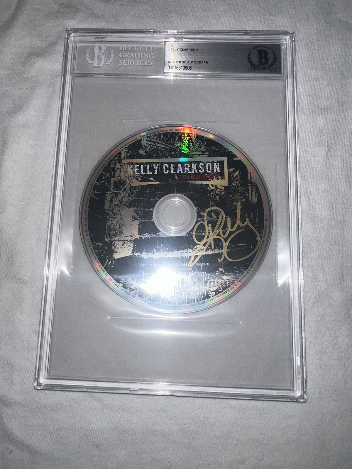 Kelly Clarkson Signed My December CD American Idol Legend Beckett