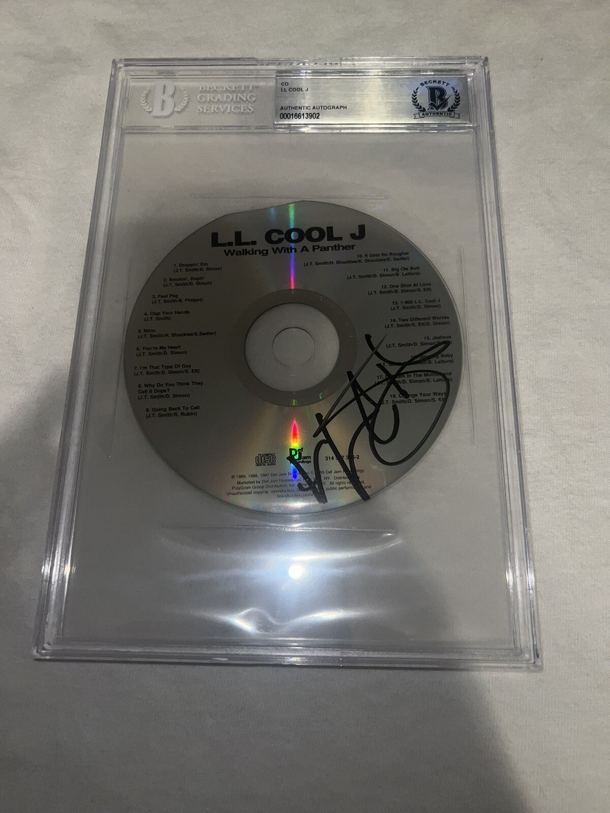 LL Cool J Signed Walking With A Panther CD Hip Hop Legend NCIS Beckett
