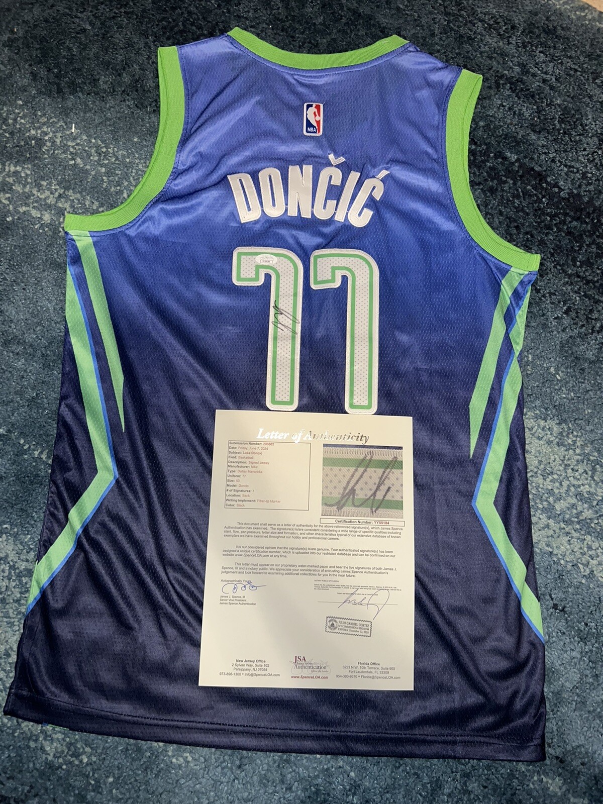 Luka Doncic Signed Dallas Mavericks Jersey NBA Superstar JSA LOA
