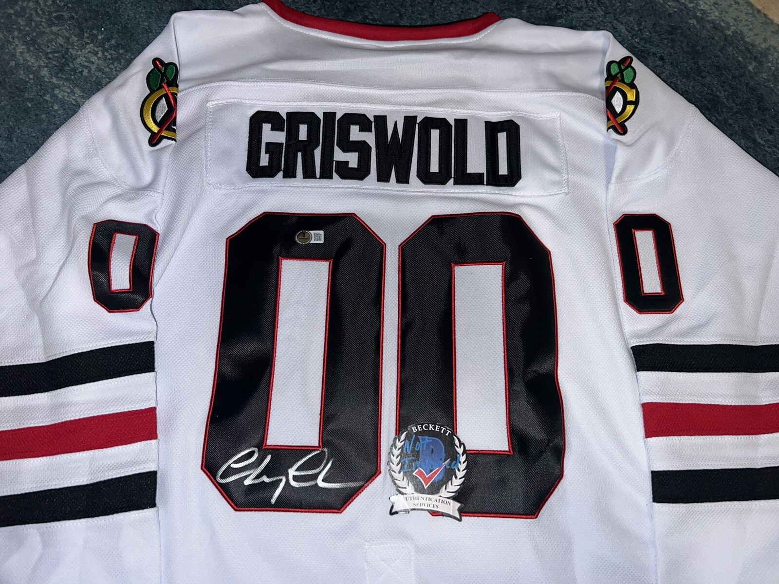 Chevy Chase Signed Clark Griswold Jersey Nat Lampoons Vacation Beckett #3