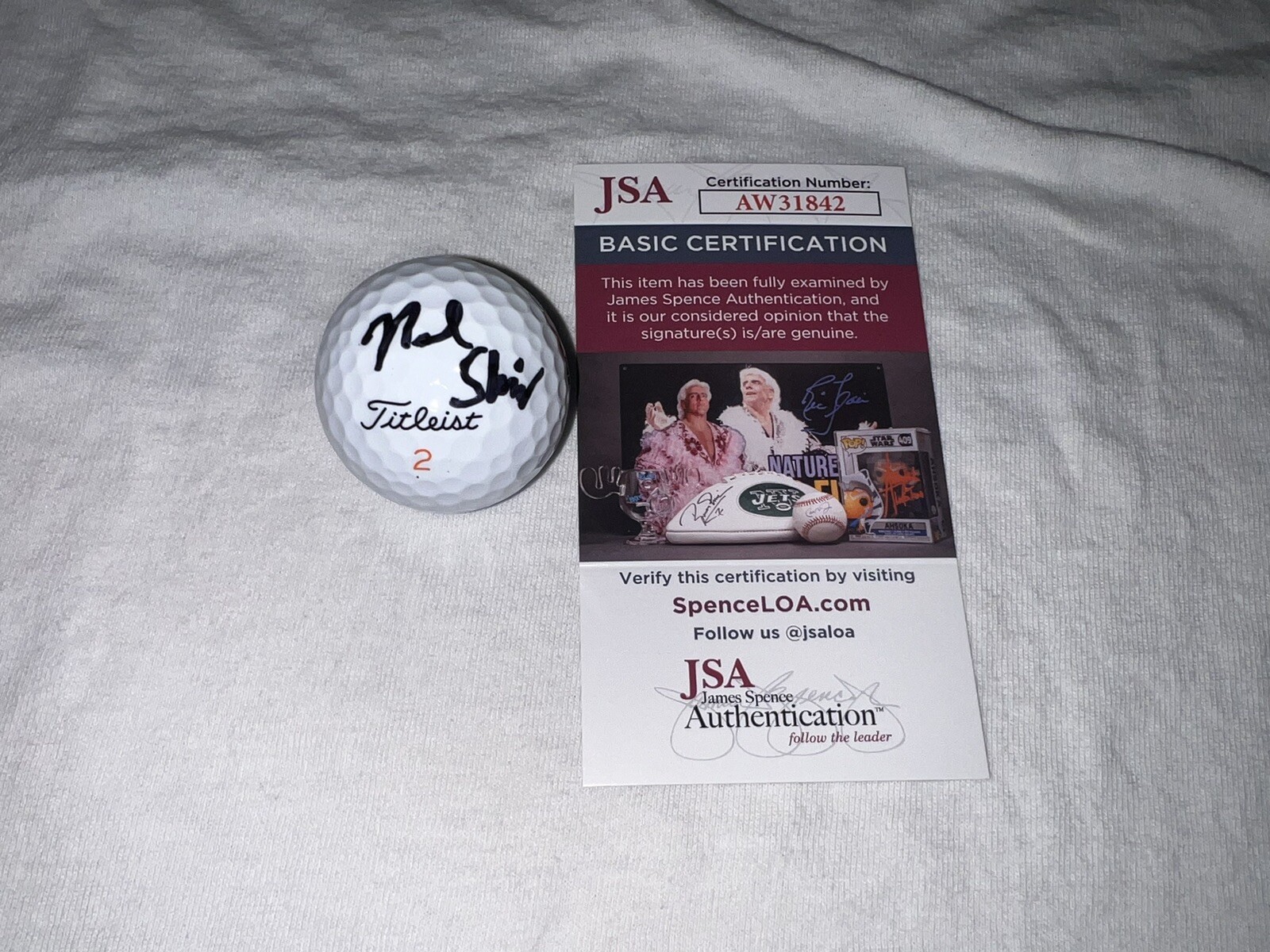 Neal Shipley Signed Official Titleist Golf Ball PGA Champion Low Am JSA Cert #2