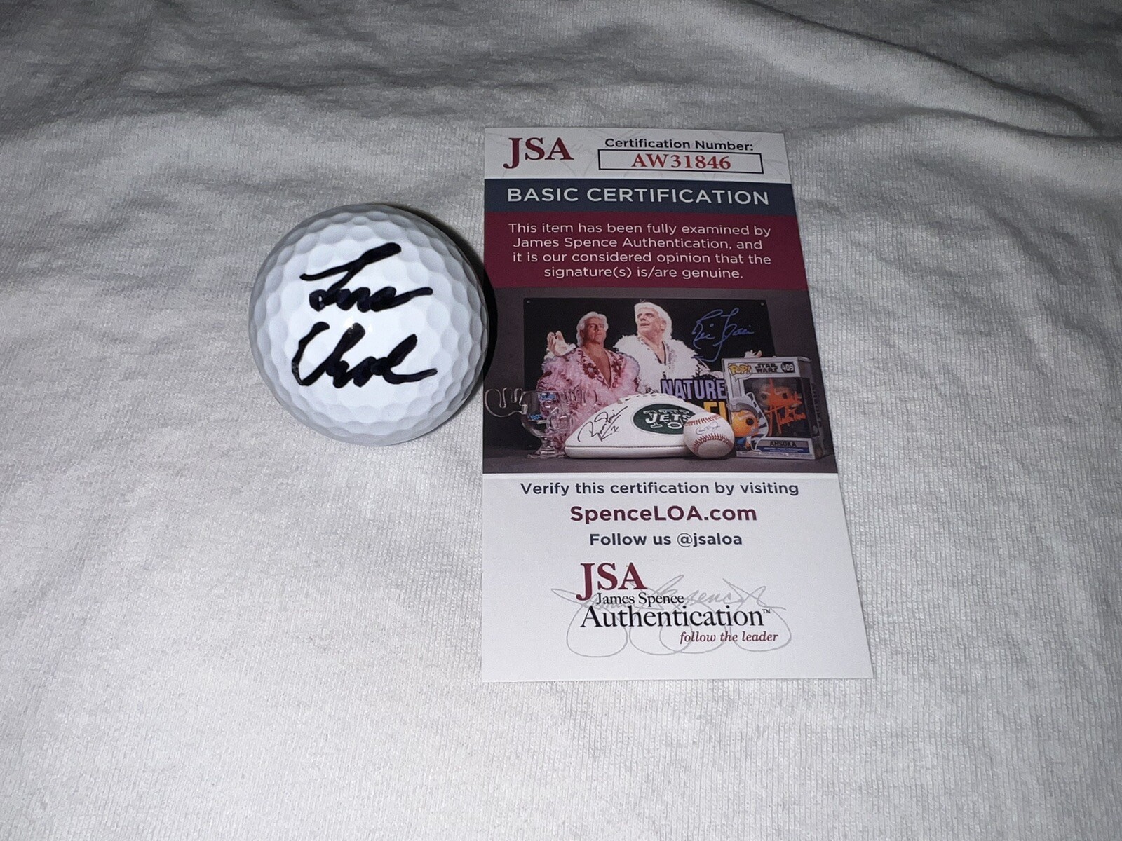 Luke Clanton Signed Official Titleist Golf Ball PGA Rookie Star JSA Cert #2