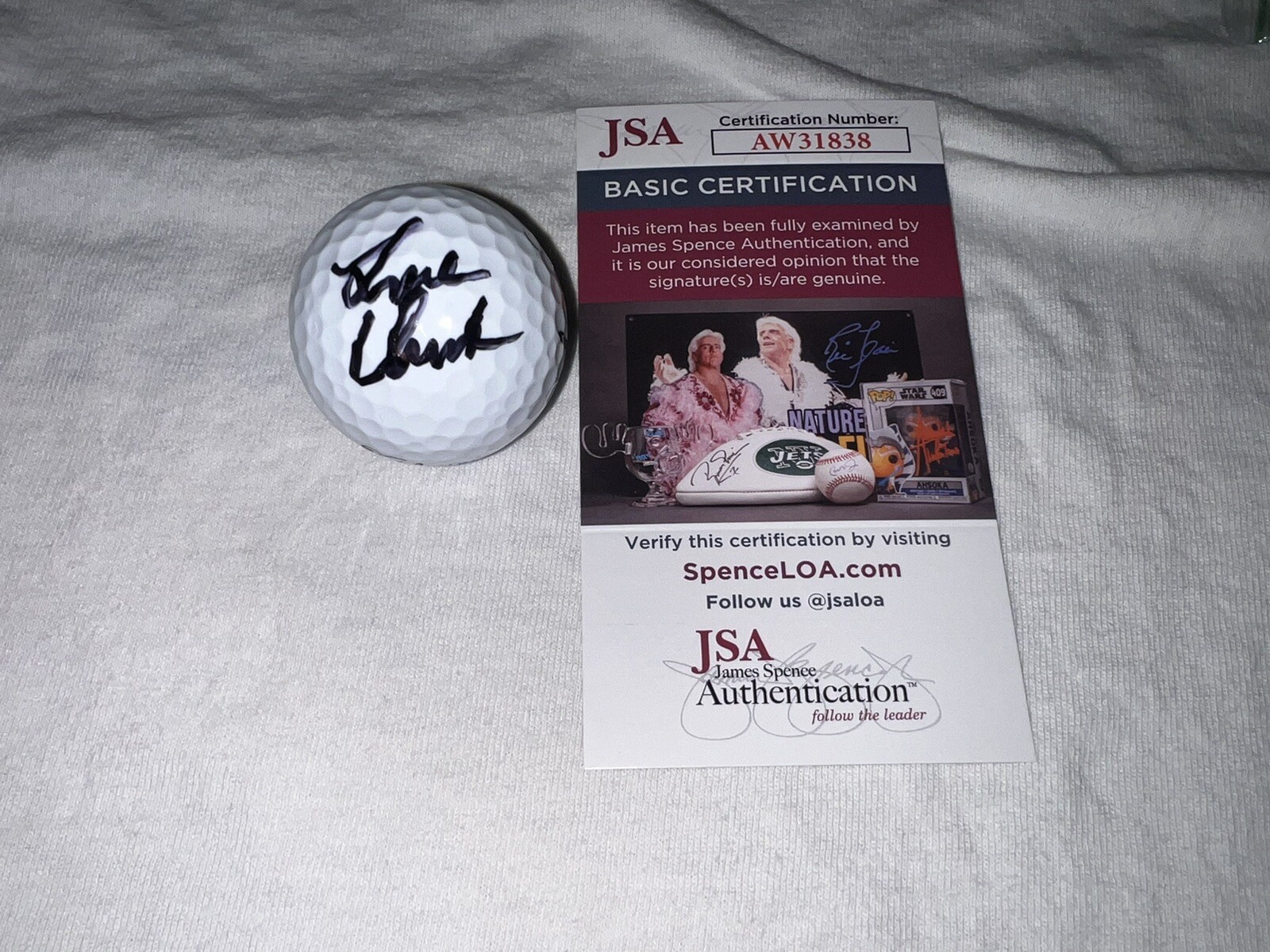 Luke Clanton Signed Official Titleist Golf Ball PGA Rookie Star JSA Cert #3