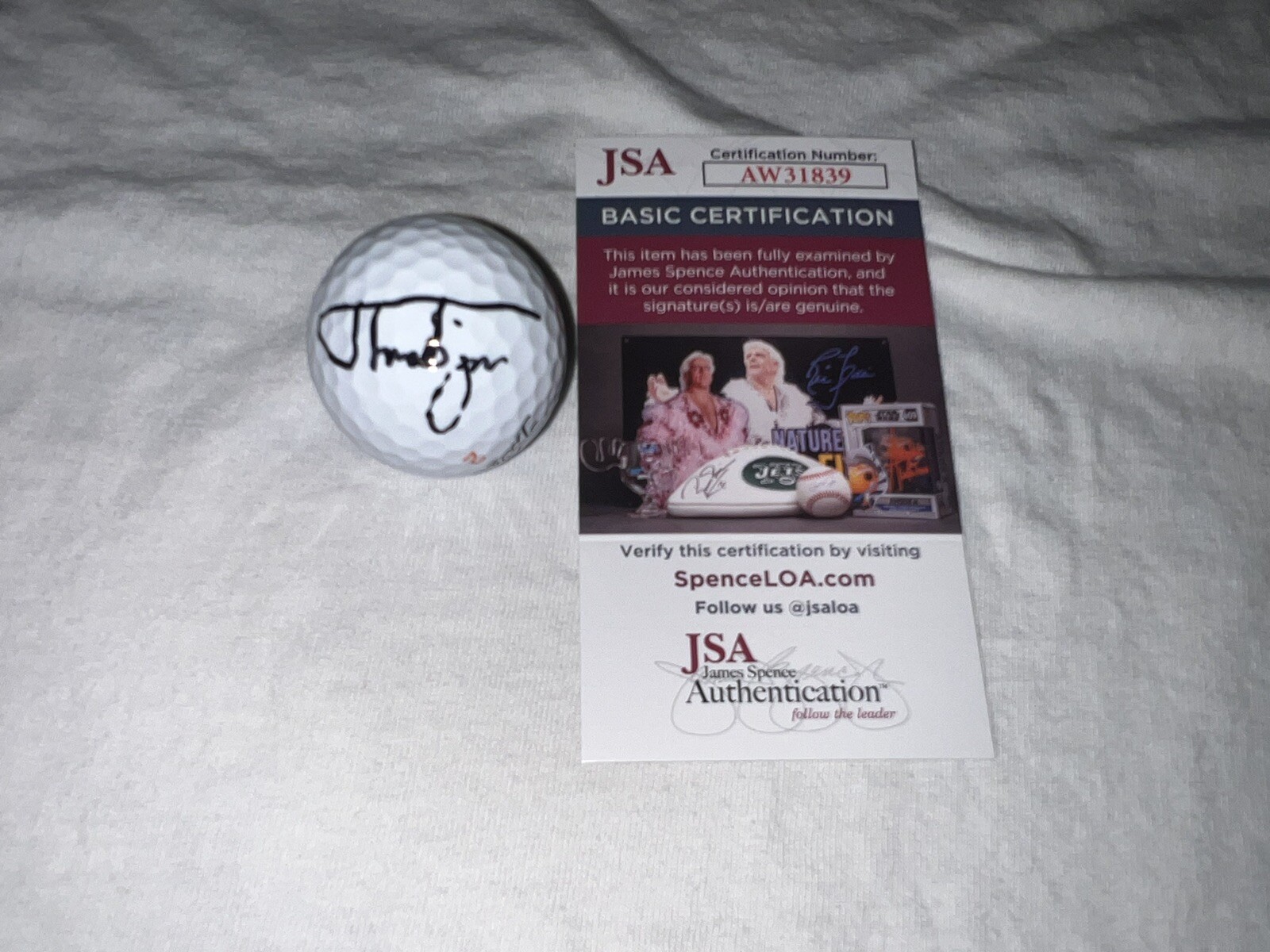 Thorbjorn Olesen Signed Official Titleist Golf Ball PGA Champion JSA Cert