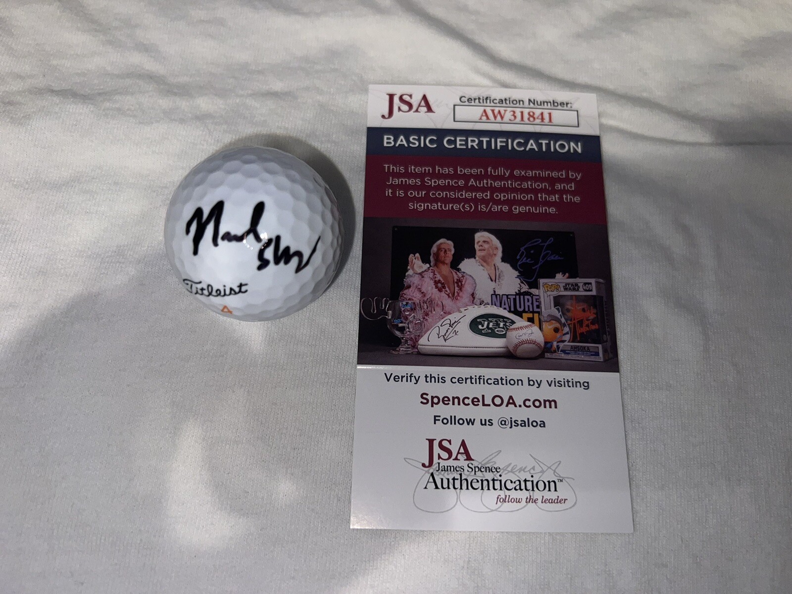 Neal Shipley Signed Official Titleist Golf Ball PGA Champion Low Am JSA Cert #3