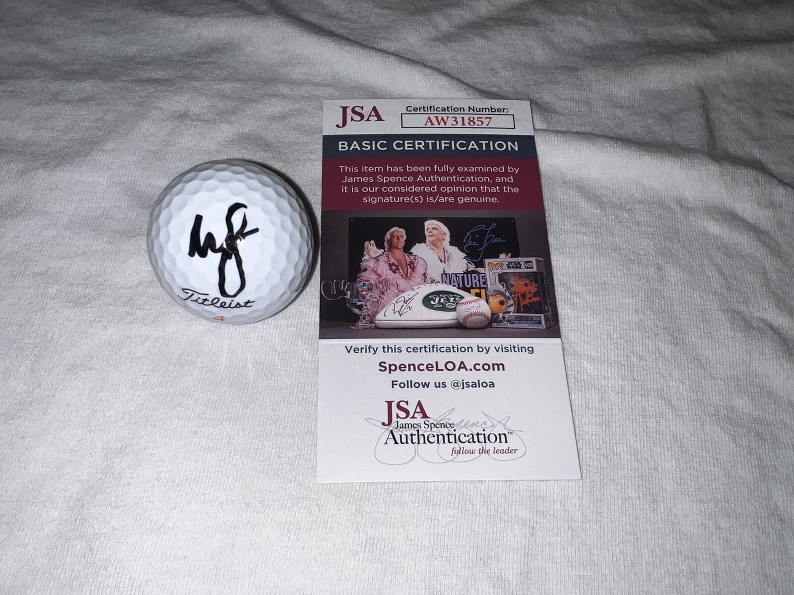Webb Simpson Signed Official Titleist Golf Ball PGA Champion JSA Cert
