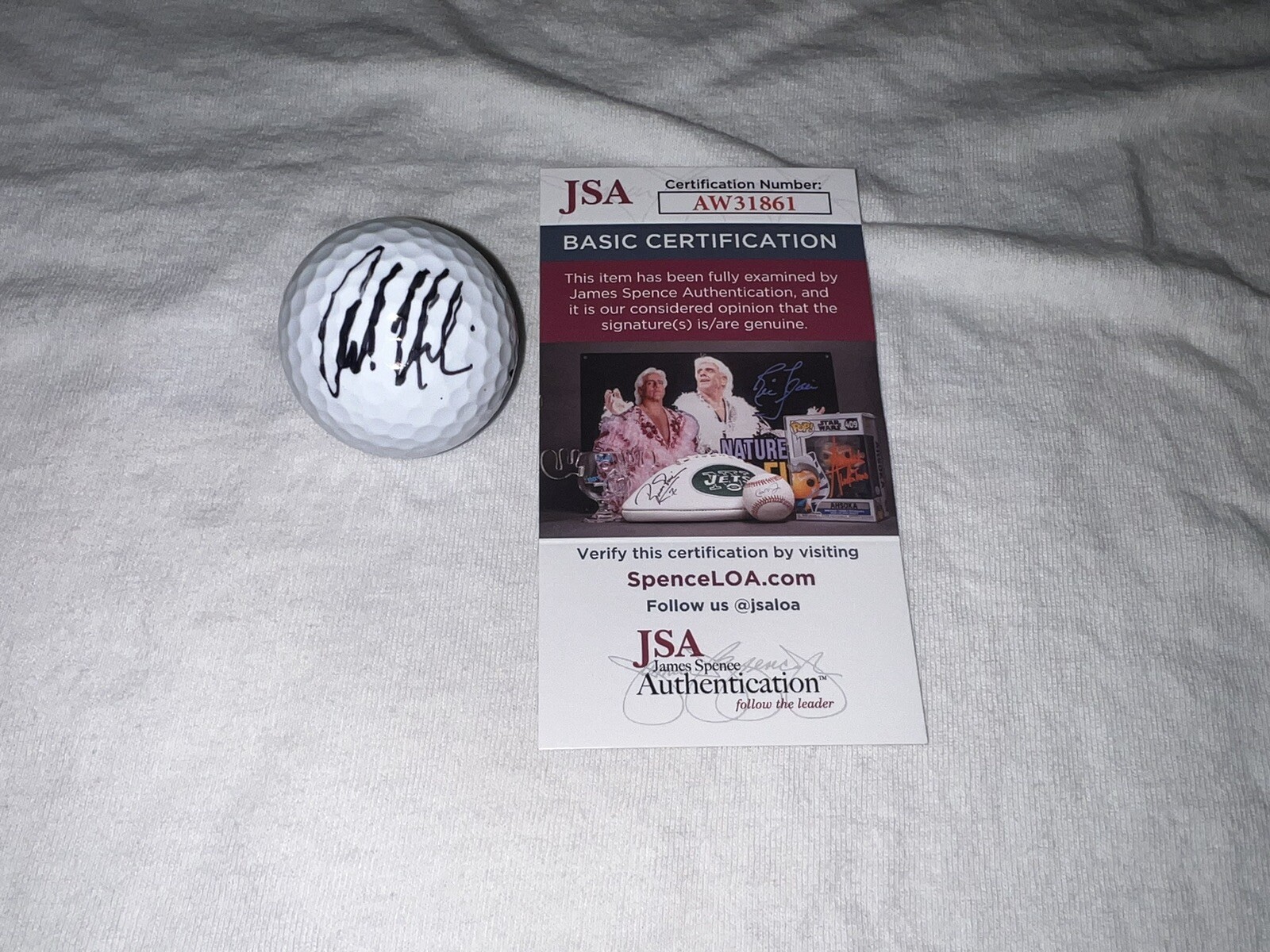 Adam Hadwin Signed Official Titleist Golf Ball PGA Champion JSA Cert