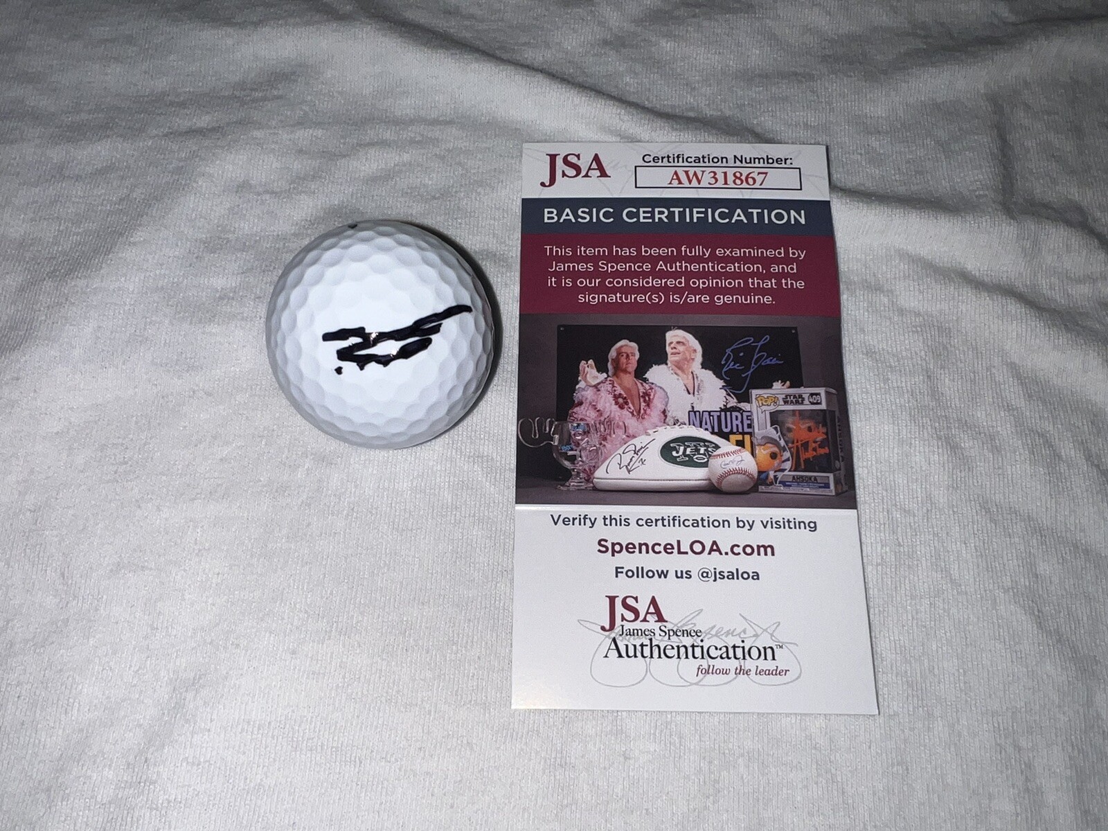 Tom Kim Signed Official Titleist Golf Ball PGA Champion JSA Cert