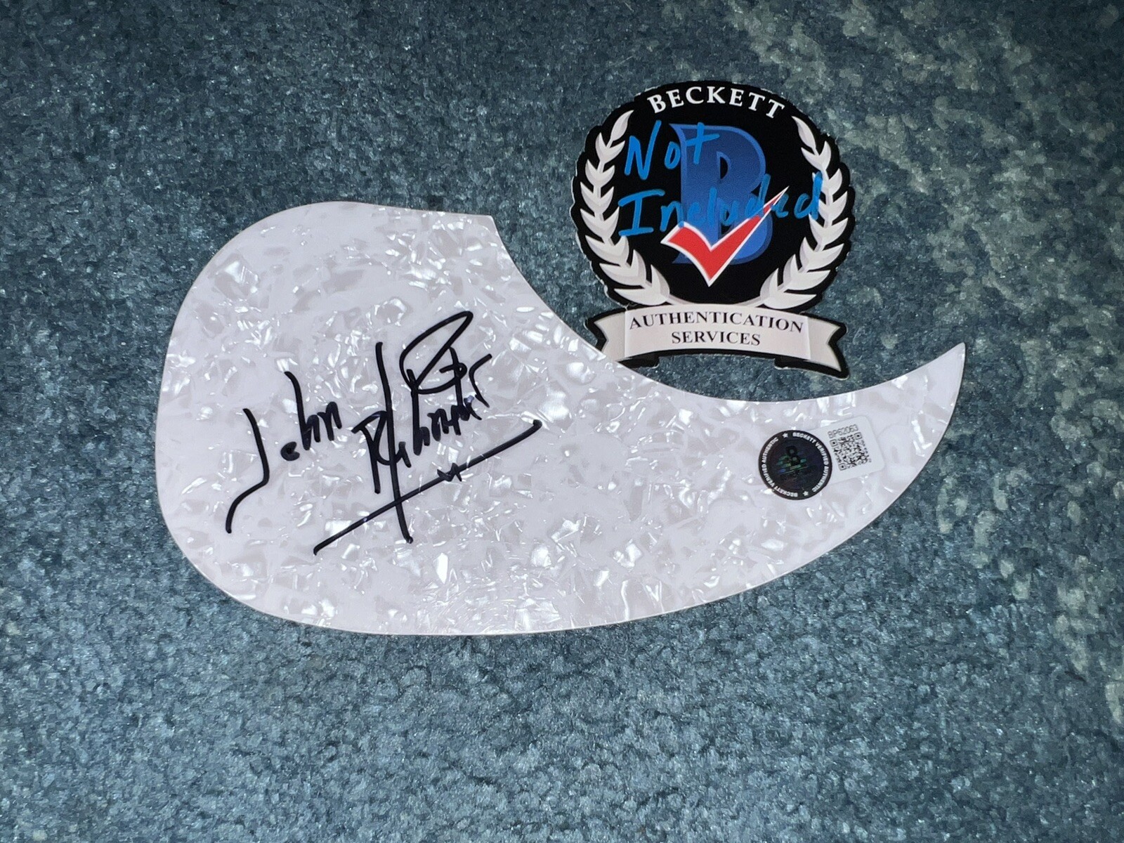 John Schneider Signed Acoustic Pickguard Dukes Of Hazard Legend Beckett
