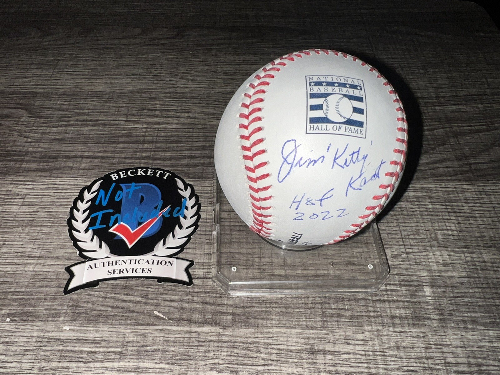 Jim Kaat Signed Rawlings Official Hall Of Fame Baseball HOF 2022 Beckett #2