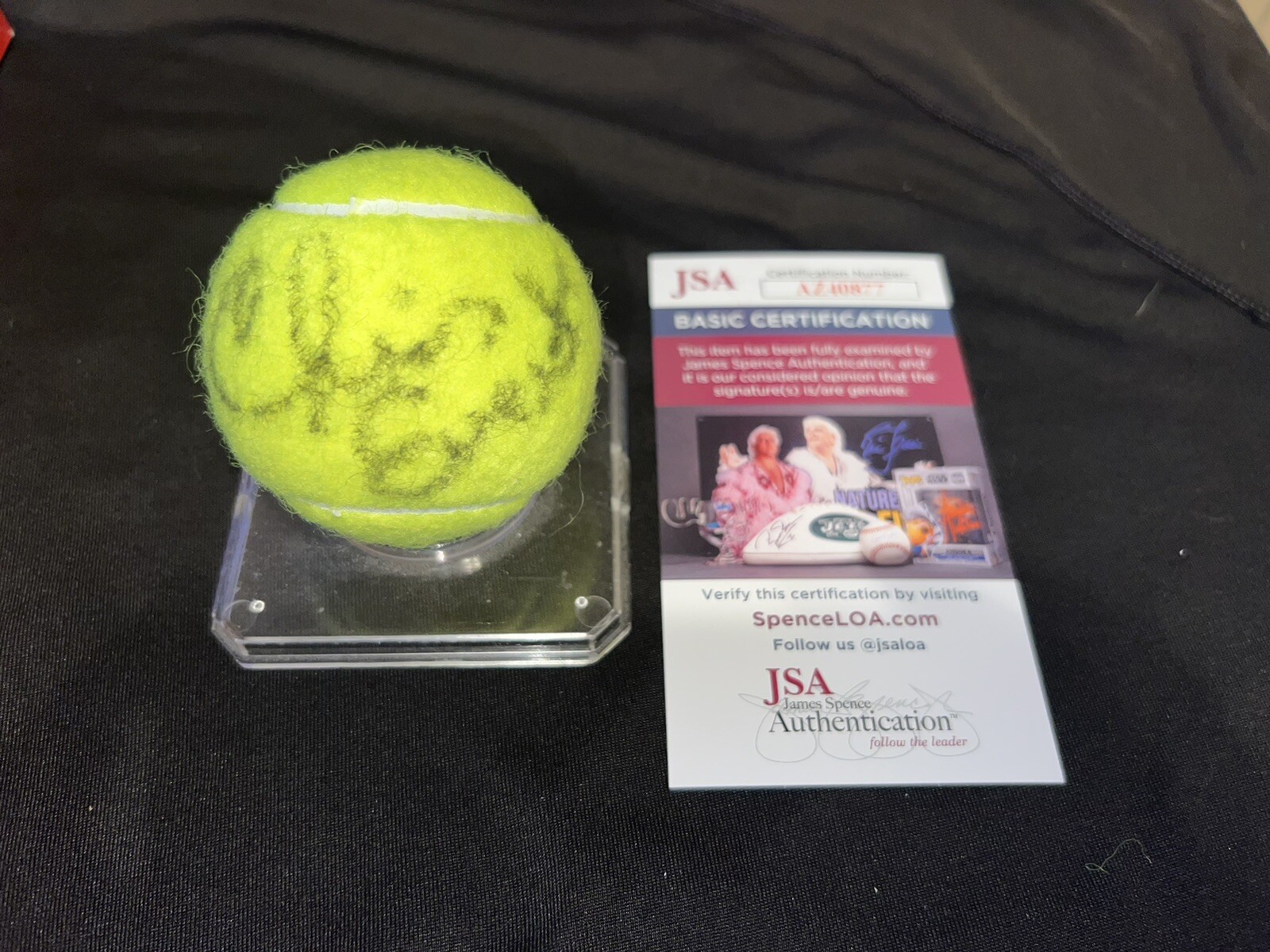Chris Evert Signed Brand New Wilson US Open Tennis Ball GOAT Champ JSA Auth #2
