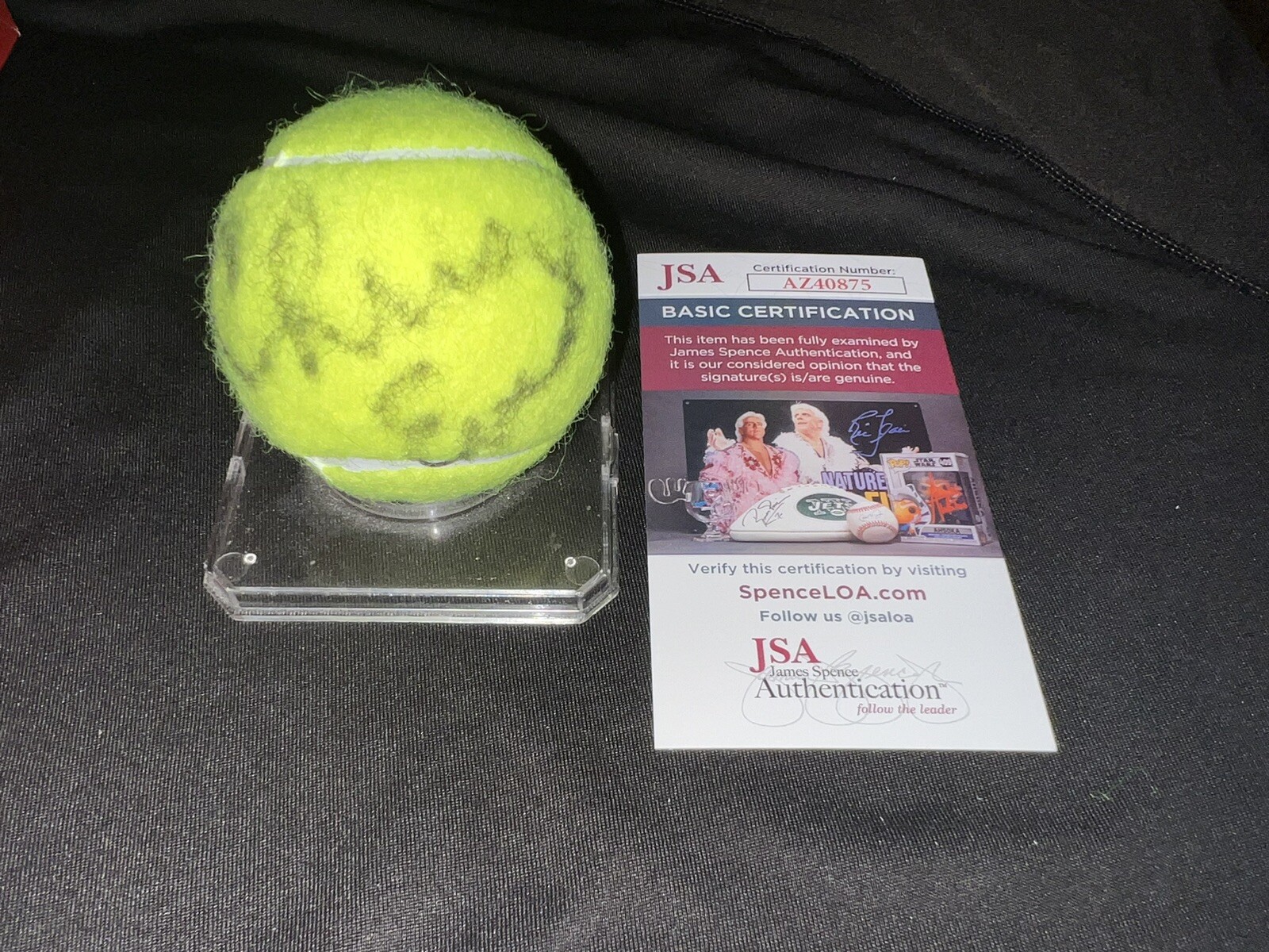 Chris Evert Signed Brand New Wilson US Open Tennis Ball GOAT Champ JSA Auth #4