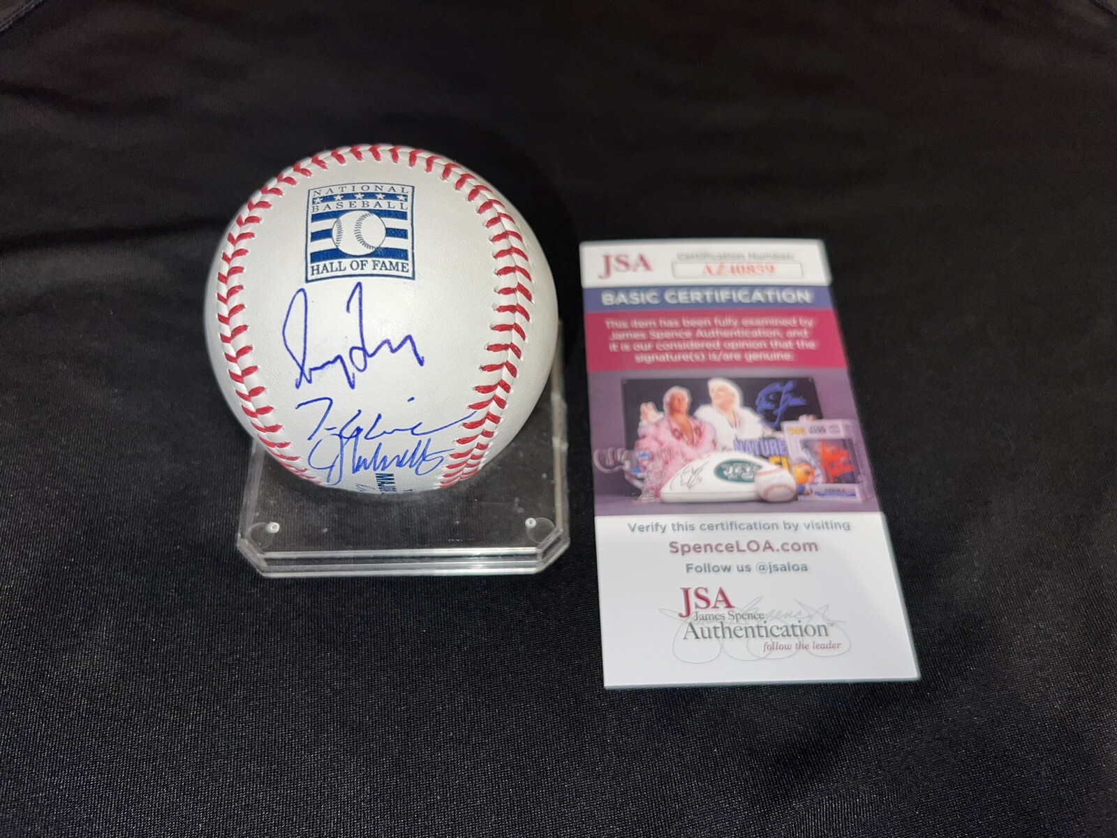 Greg Maddux, John Smoltz & Tom Glavine Signed Official Hall Of Fame Baseball