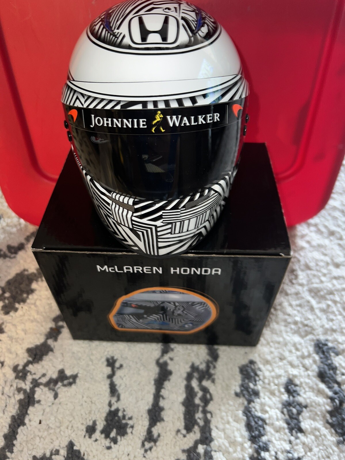 Fernando Alonso Official 2017 McLaren Honda Mini Helmet 1:2 Test Helmet Legend