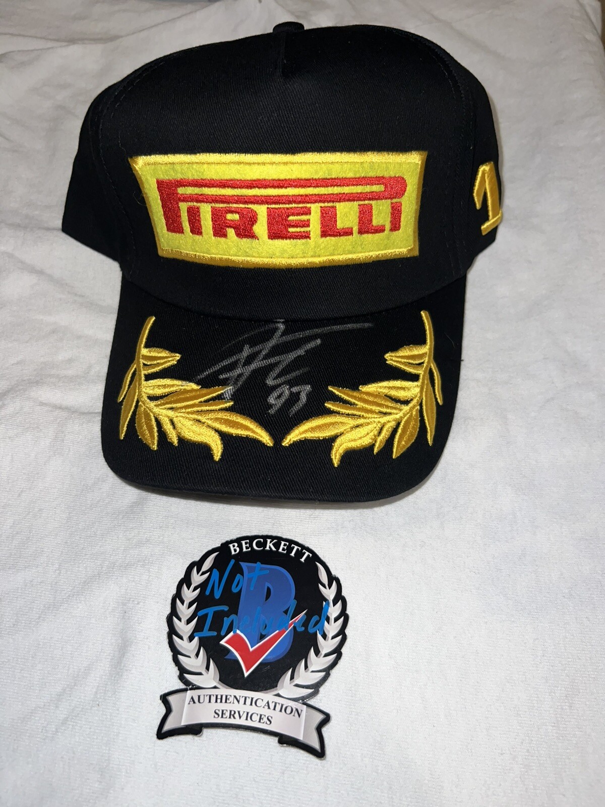 Franco Colapinto Signed Pirelli Podium Hat F1 Star Williams Argentina Beckett #2