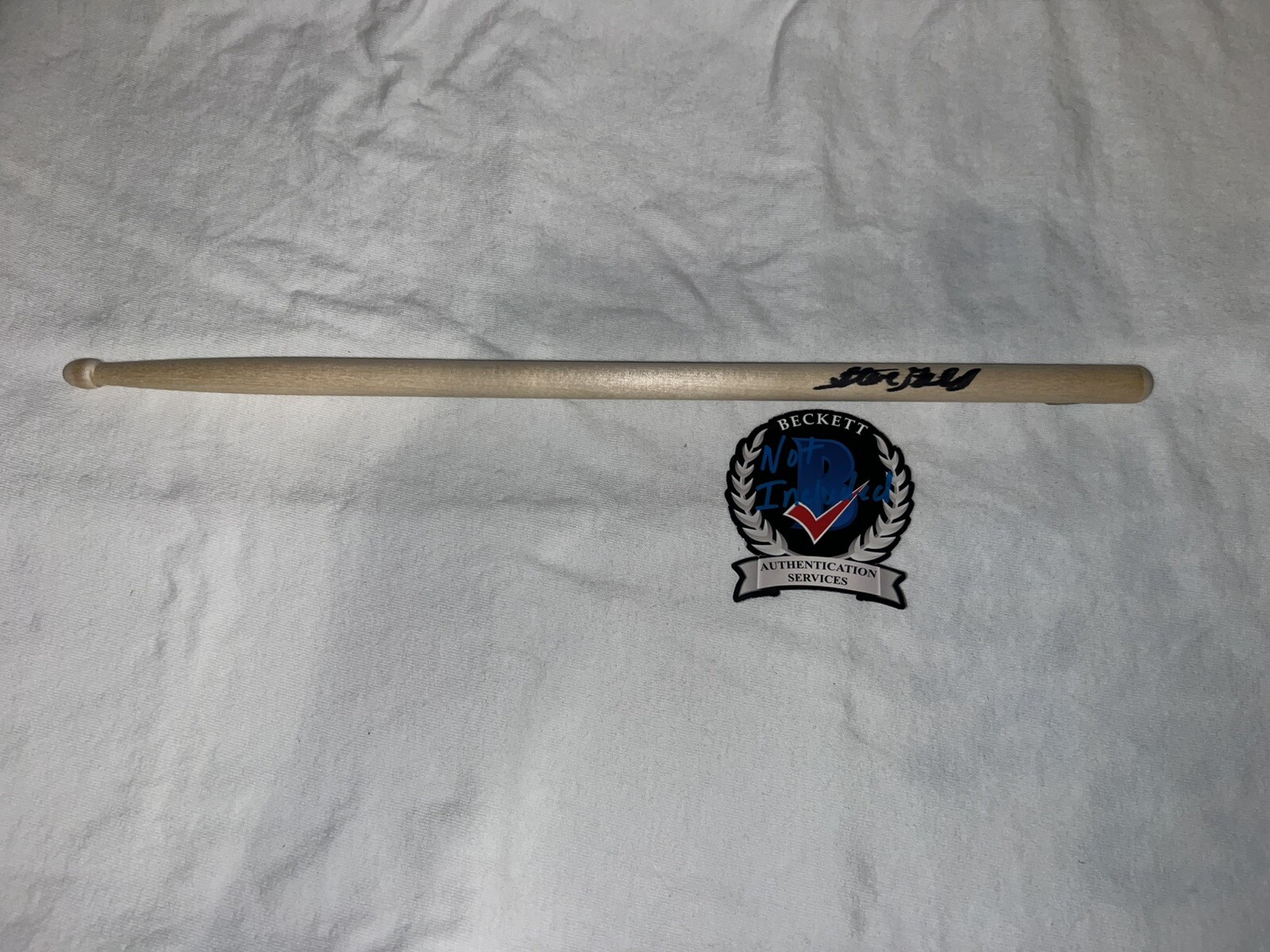 STEVE GADD SIGNED DRUMSTICK HALL OF FAME DRUMMER LEGEND BECKETT COLLECTIBLE MEMORABILIA