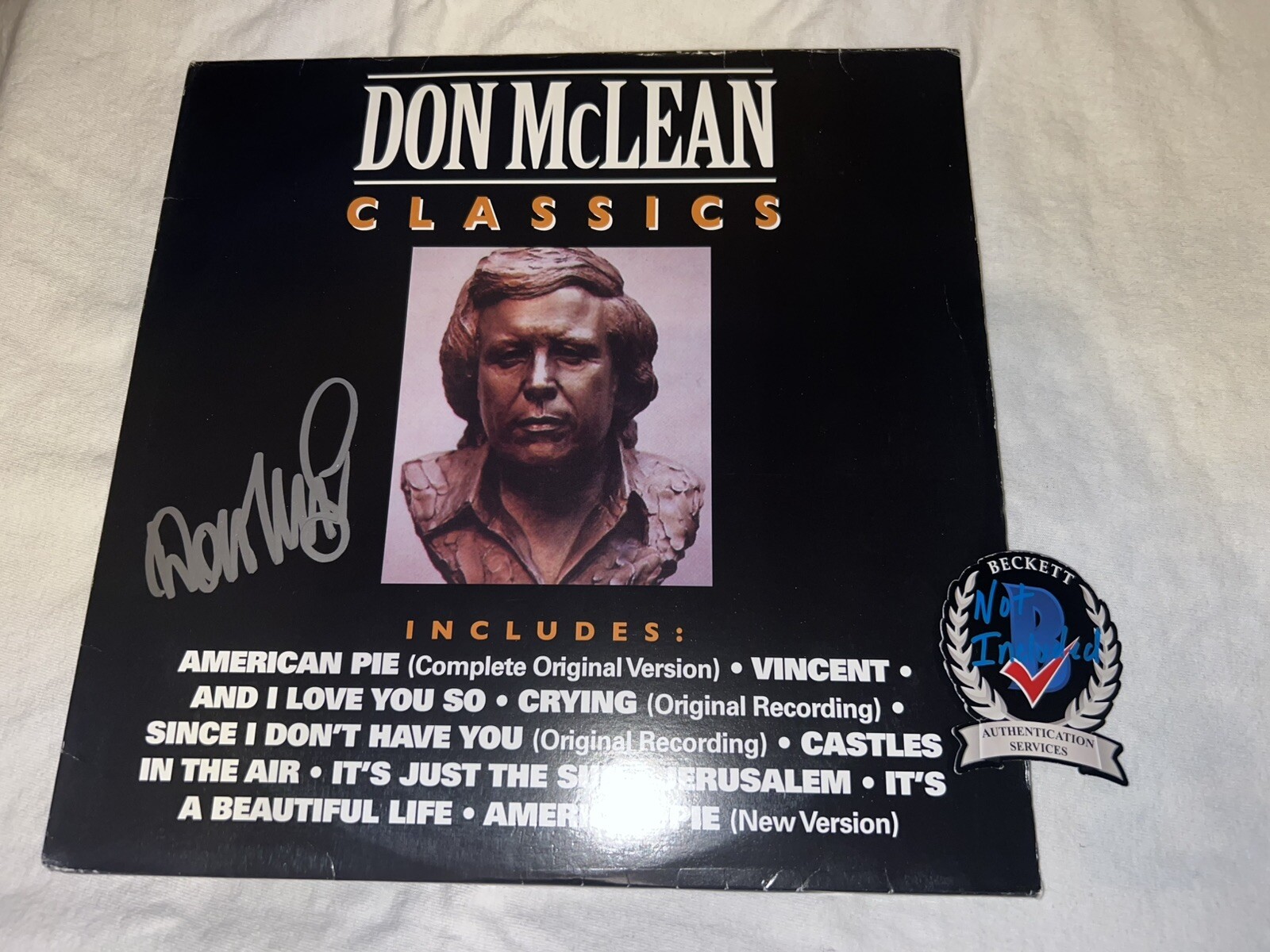 Don McLean Signed Classics Vinyl American Pie Legend Beckett
