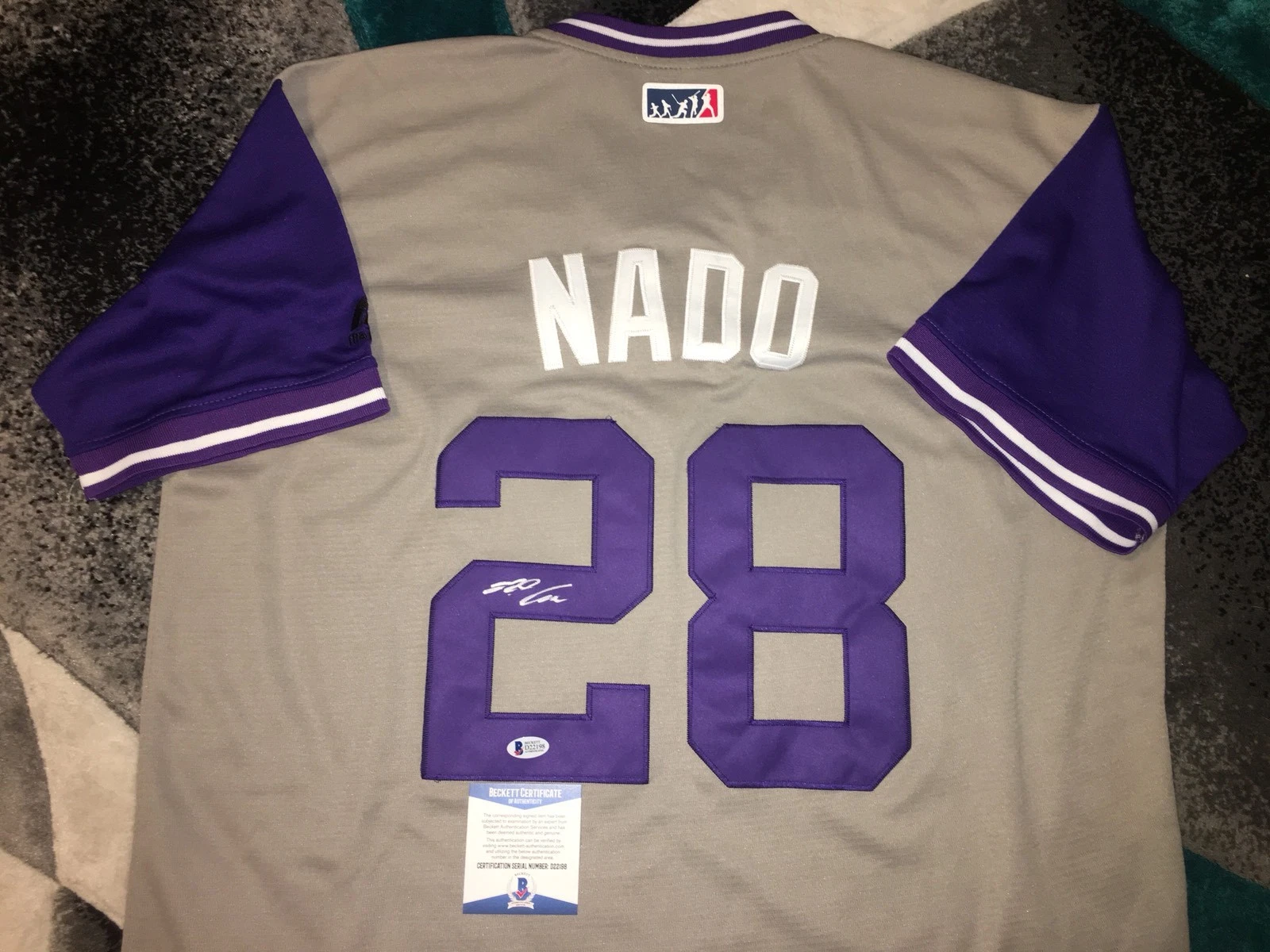 Nolan Arenado Signed Colorado Rockies Jersey Nickname Nado All Star Beckett