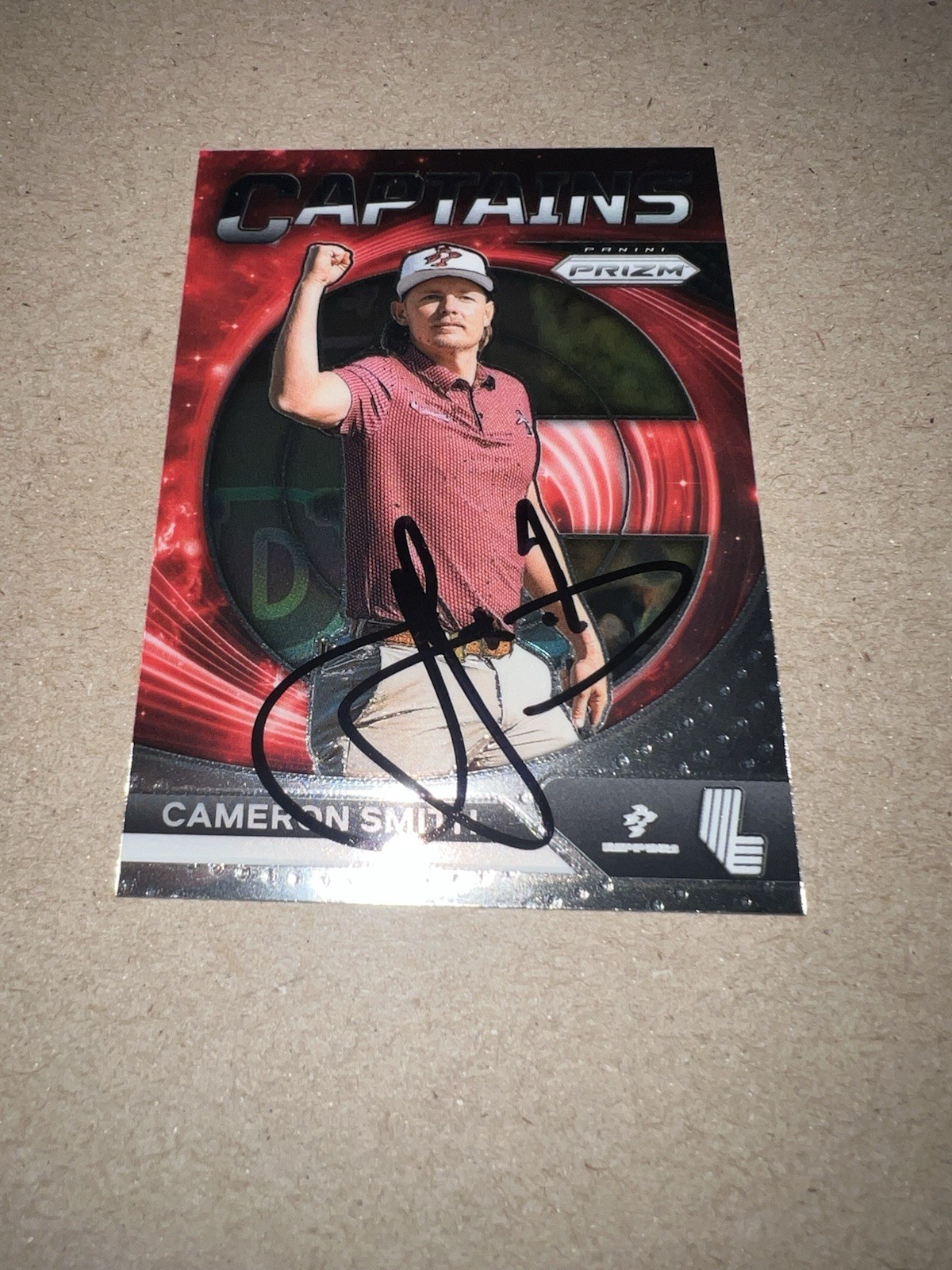 Cam Smith Signed 2024 Panini Prizm Captains Trading Card (79) LIV Golf Rippers