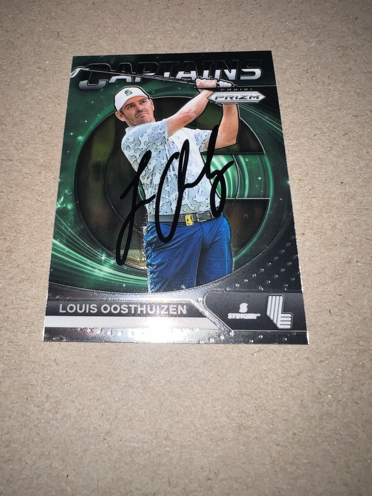 Louis Oosthuizen Signed 2024 Panini Prizm Captains Trading Card (77) LIV Golf #2