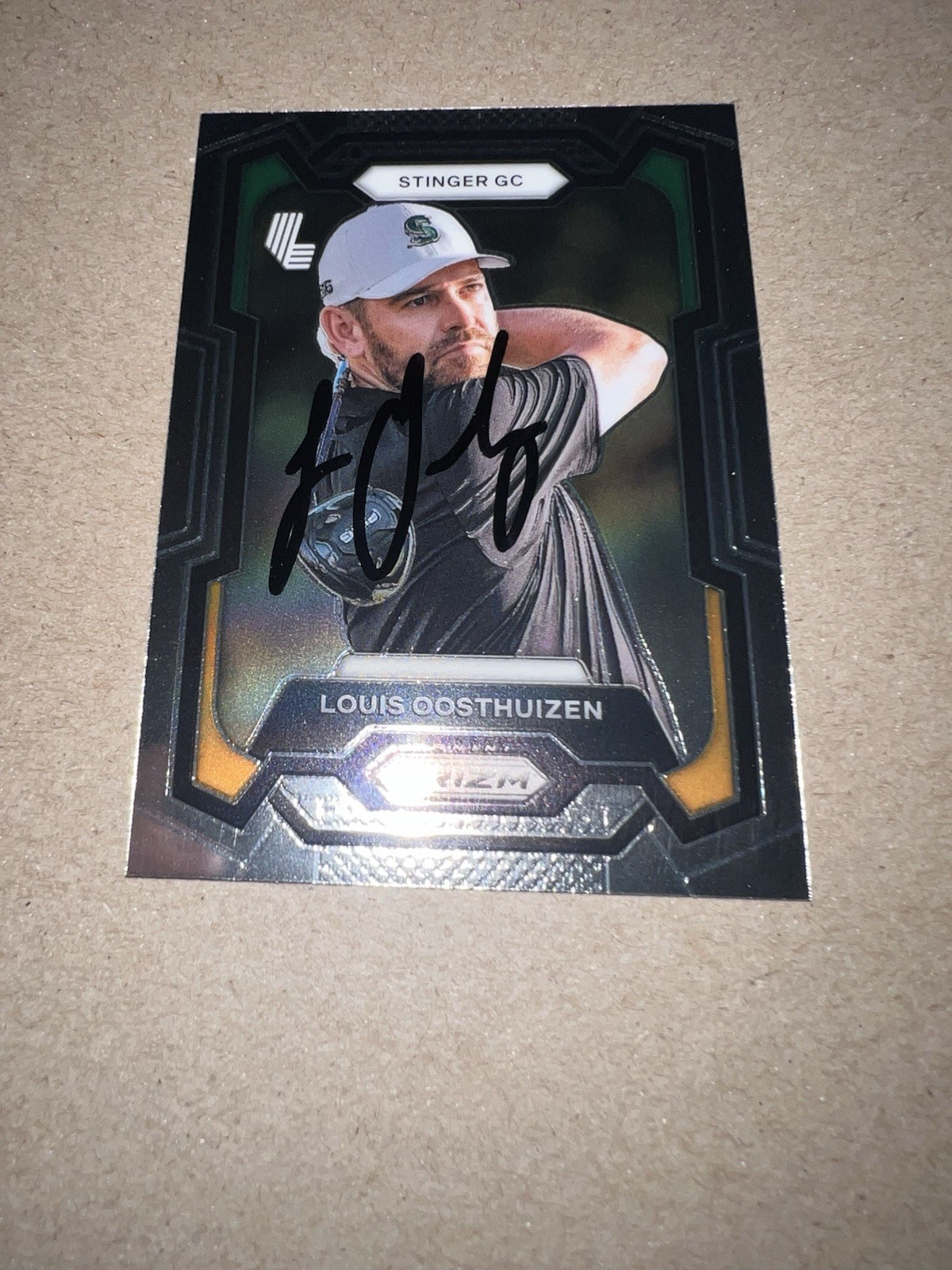 Louis Oosthuizen Signed 2024 Panini Prizm Trading Card (47) LIV Golf Stingers