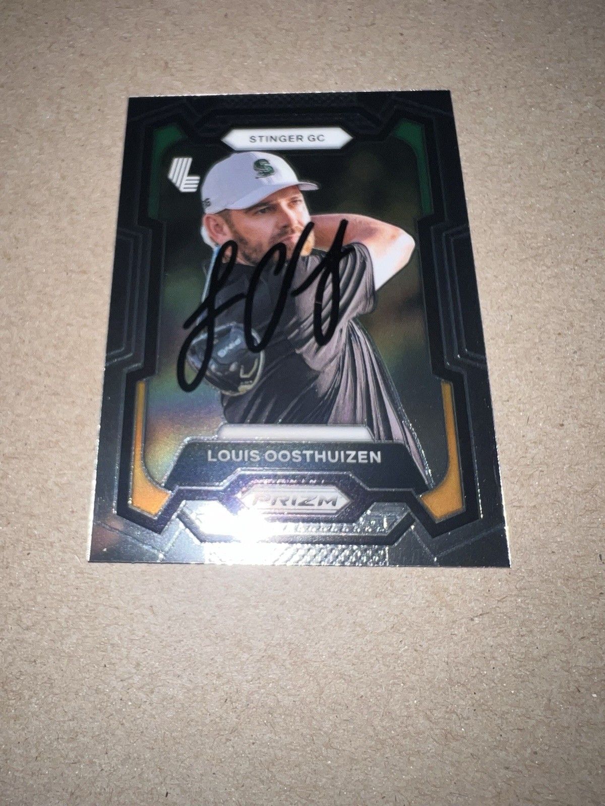 Louis Oosthuizen Signed 2024 Panini Prizm Trading Card (47) LIV Golf Stingers #2