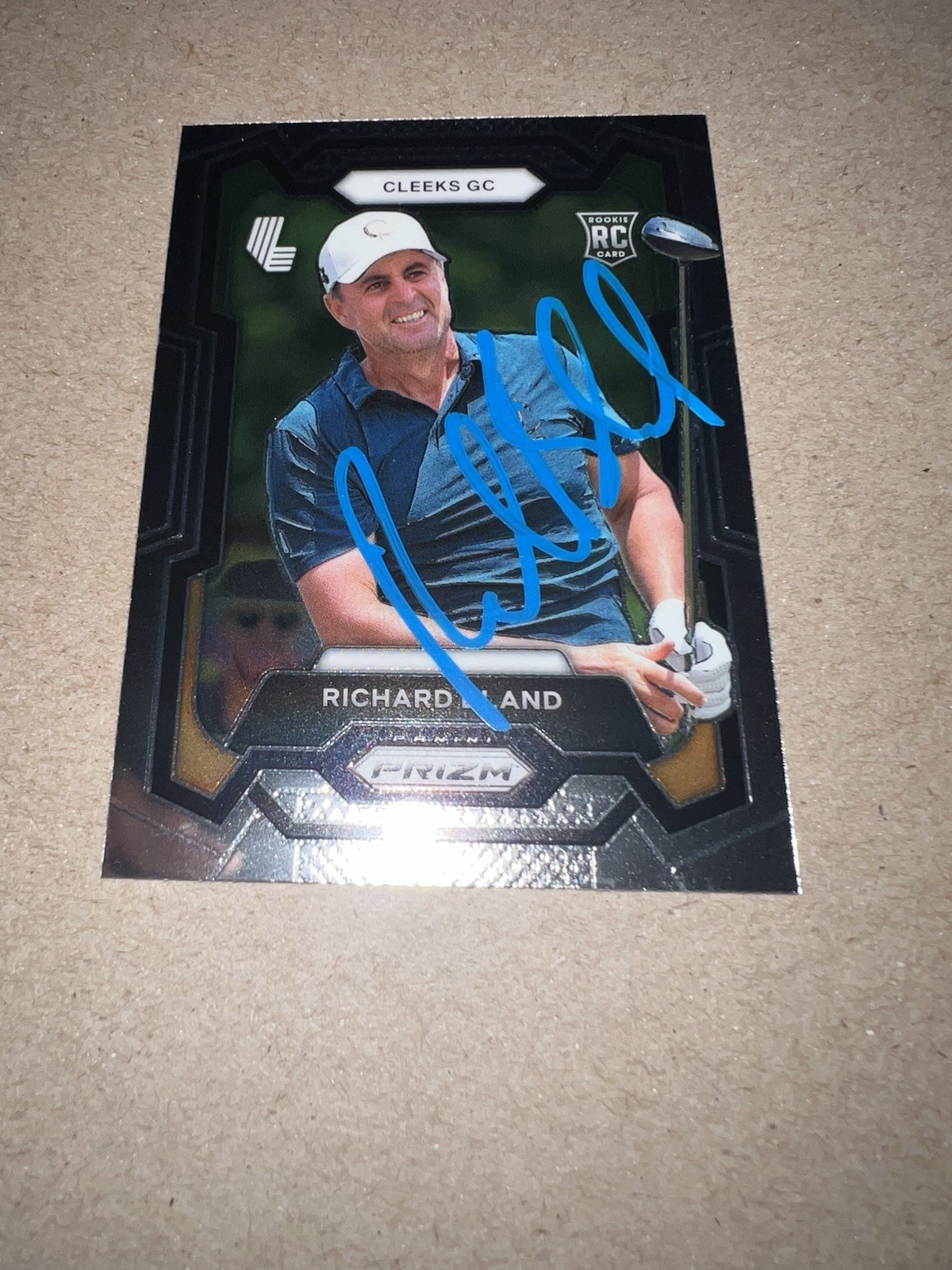 Richard Bland Signed 2024 Panini Prizm Trading Card (53) LIV Golf Cleeks GC #2