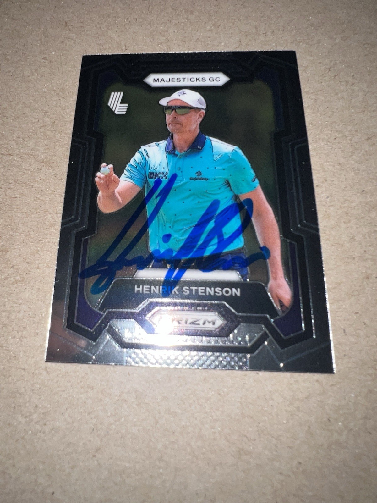 Henrik Stenson Signed 2024 Panini Prizm Trading Card (40) LIV Golf Majestics