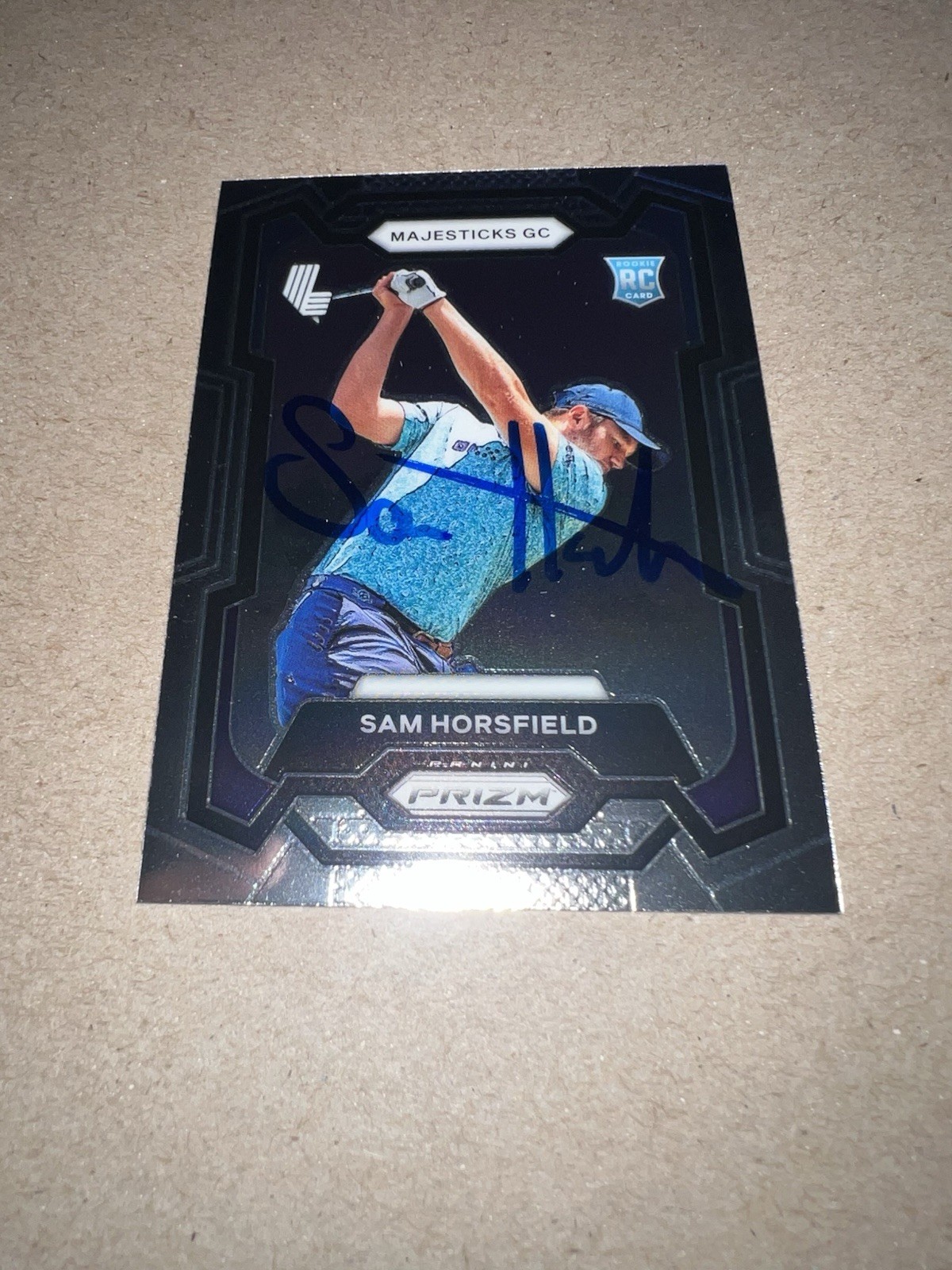 Sam Horsfield Signed 2024 Panini Prizm Trading Card (43) LIV Golf Majestics