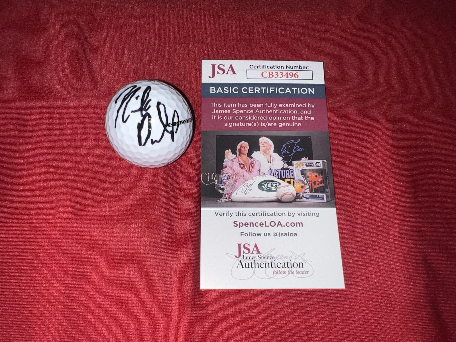 Nick Dunlap Signed Official Titleist Golf Ball PGA Champion JSA Cert #3