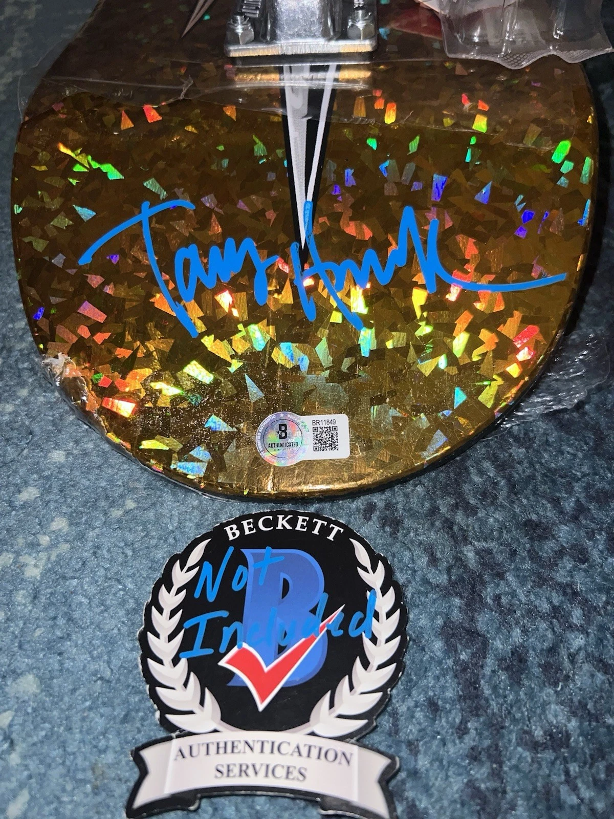 Tony Hawk Signed Official Signature Series Skateboard Gold Legend GOAT Beckett