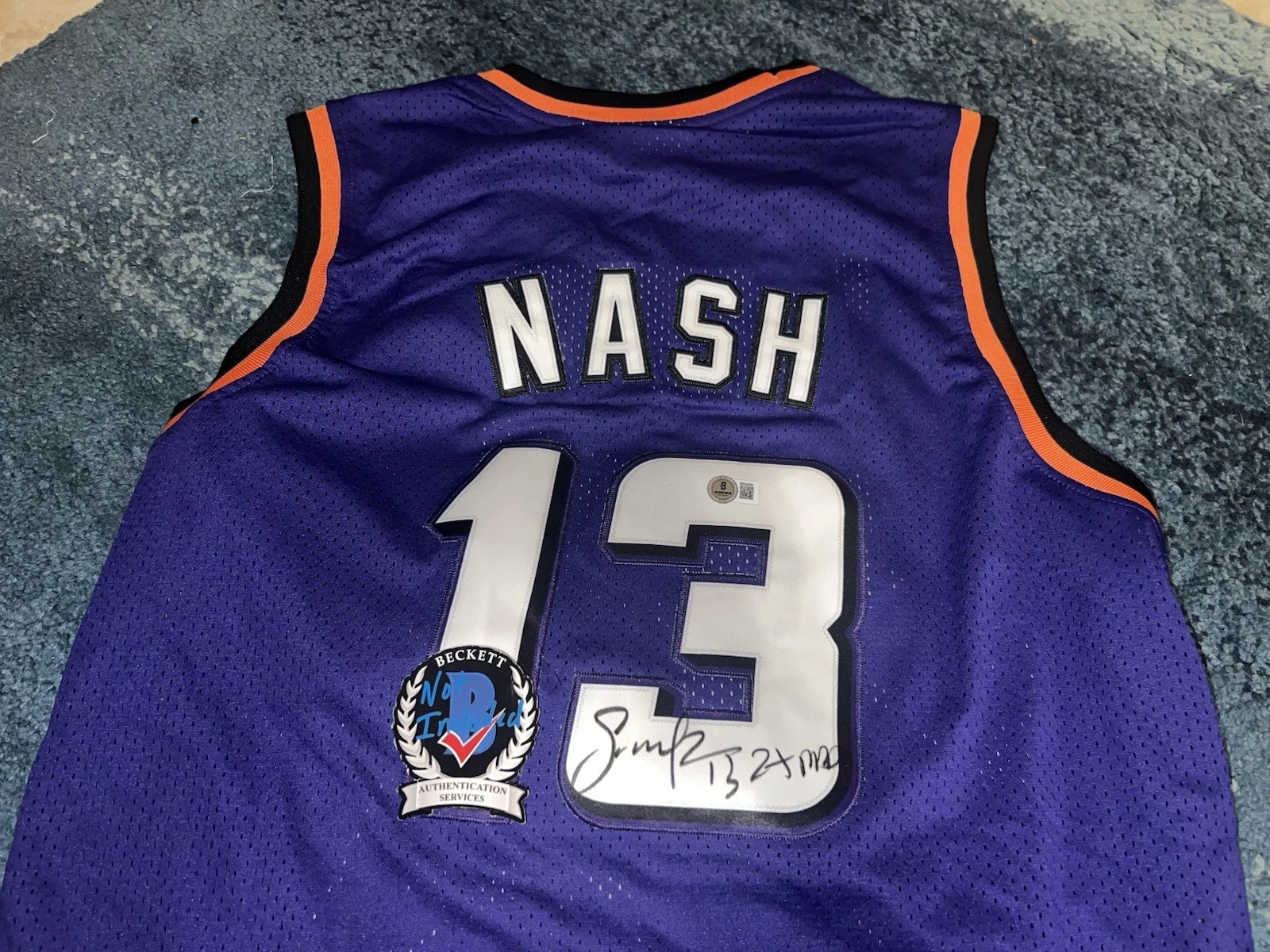 Steve Nash Signed Phoenix Suns Jersey All Star Hall Of Fame 2x MVP Beckett #2