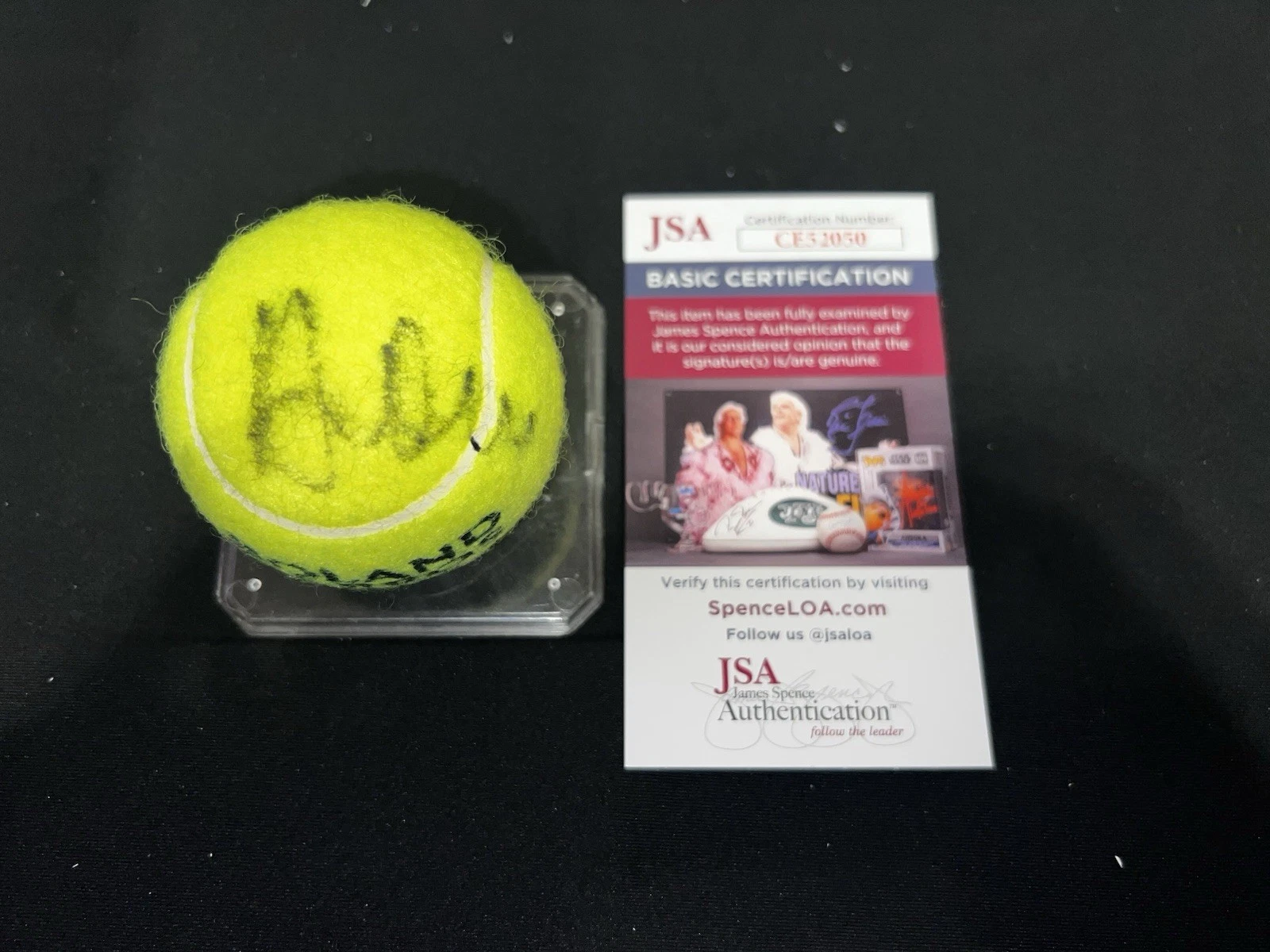 Jelena Ostapenko Signed Roland Garros French Open Tennis Ball Star JSA Auth #3