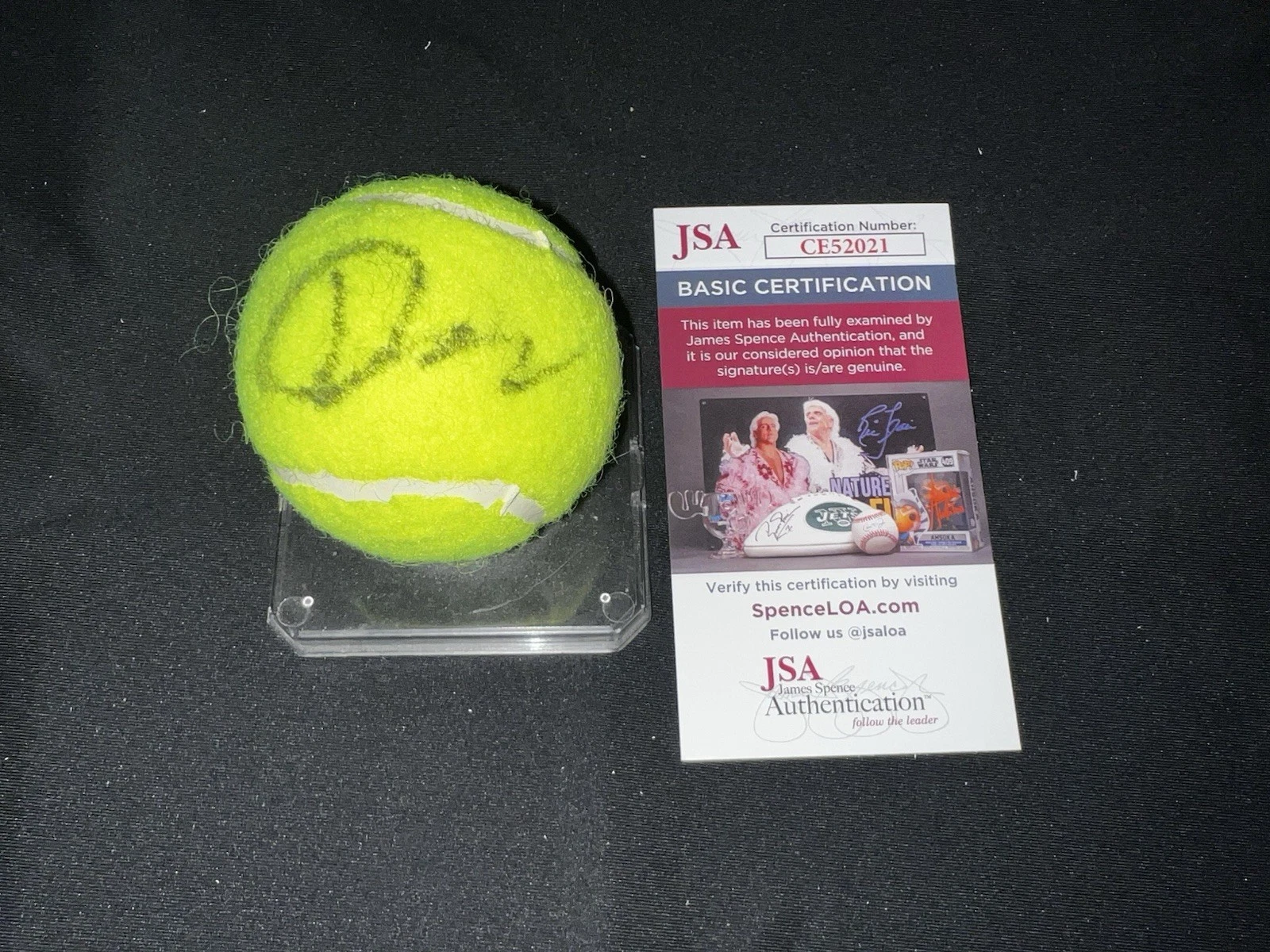 Jack Draper Signed Official Penn Tennis Ball 2025 Indian Wells Champ JSA Auth #2