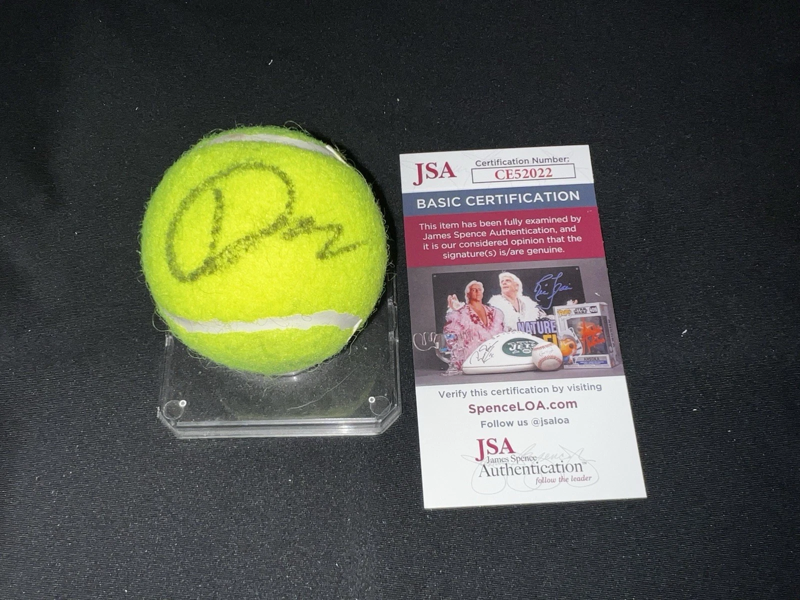 Jack Draper Signed Official Penn Tennis Ball 2025 Indian Wells Champ JSA Auth #4