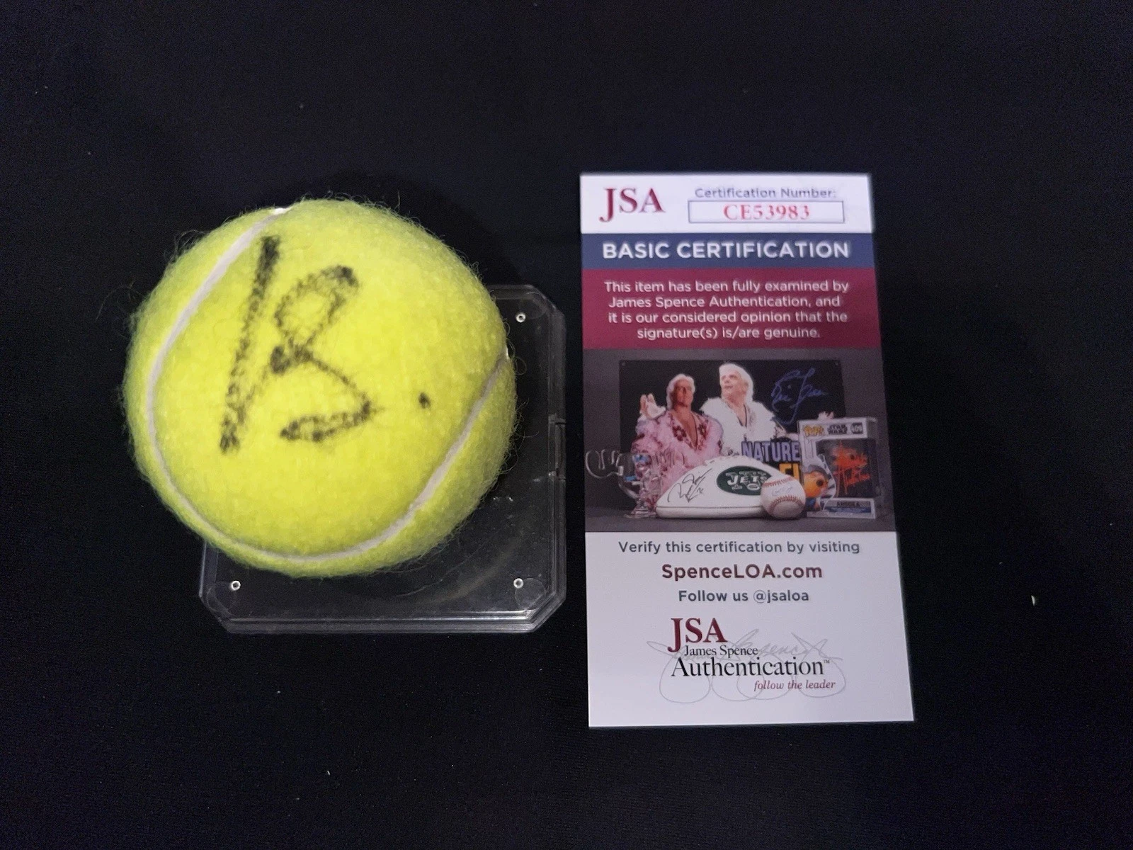 Juan Carlos Ferrero Signed Roland Garros French Open Tennis Ball JSA Auth
