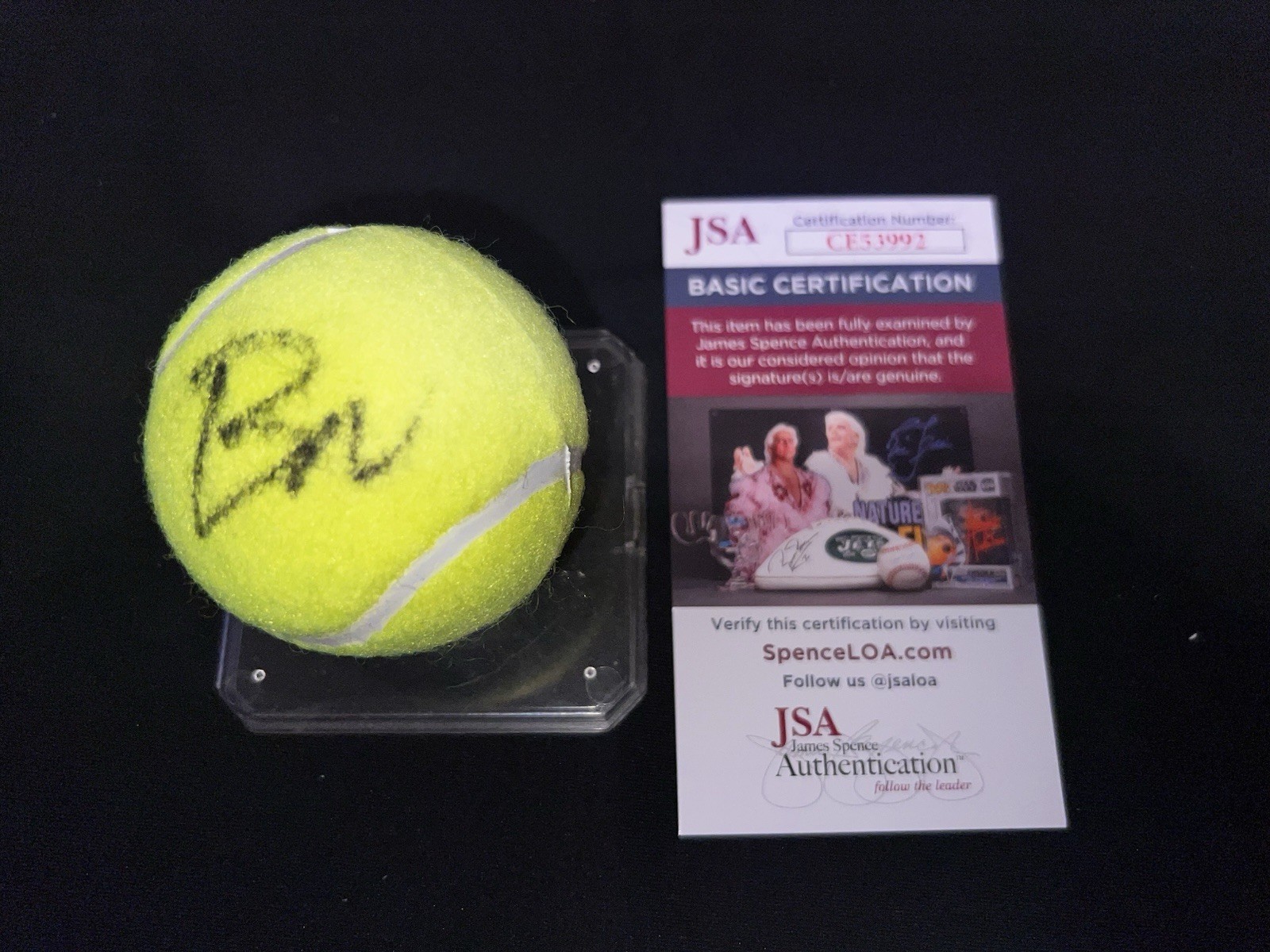 Brandon Nakashima Signed Official Dunlop Tennis Ball Superstar JSA Auth