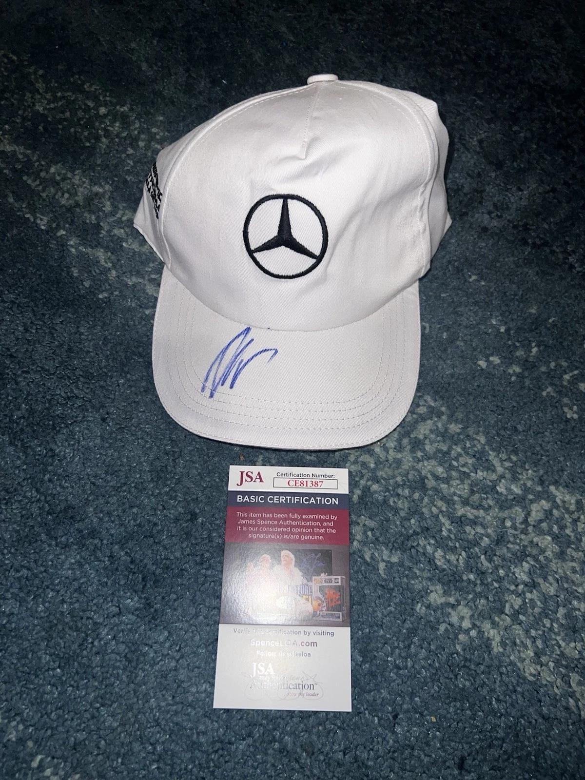 Andrea Kimi Antonelli Signed Formula 1 Mercedes Racing Hat #12 JSA Auth #5