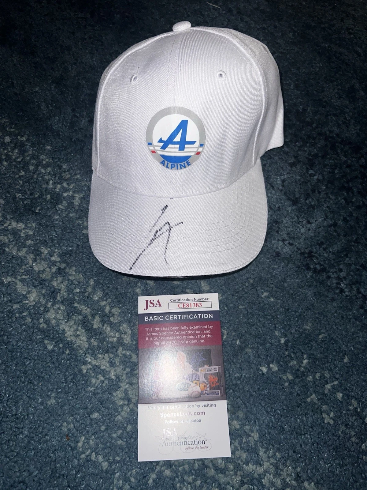 Pierre Gasly Signed Formula 1 Alpine Racing Hat #10 Star Driver JSA Auth