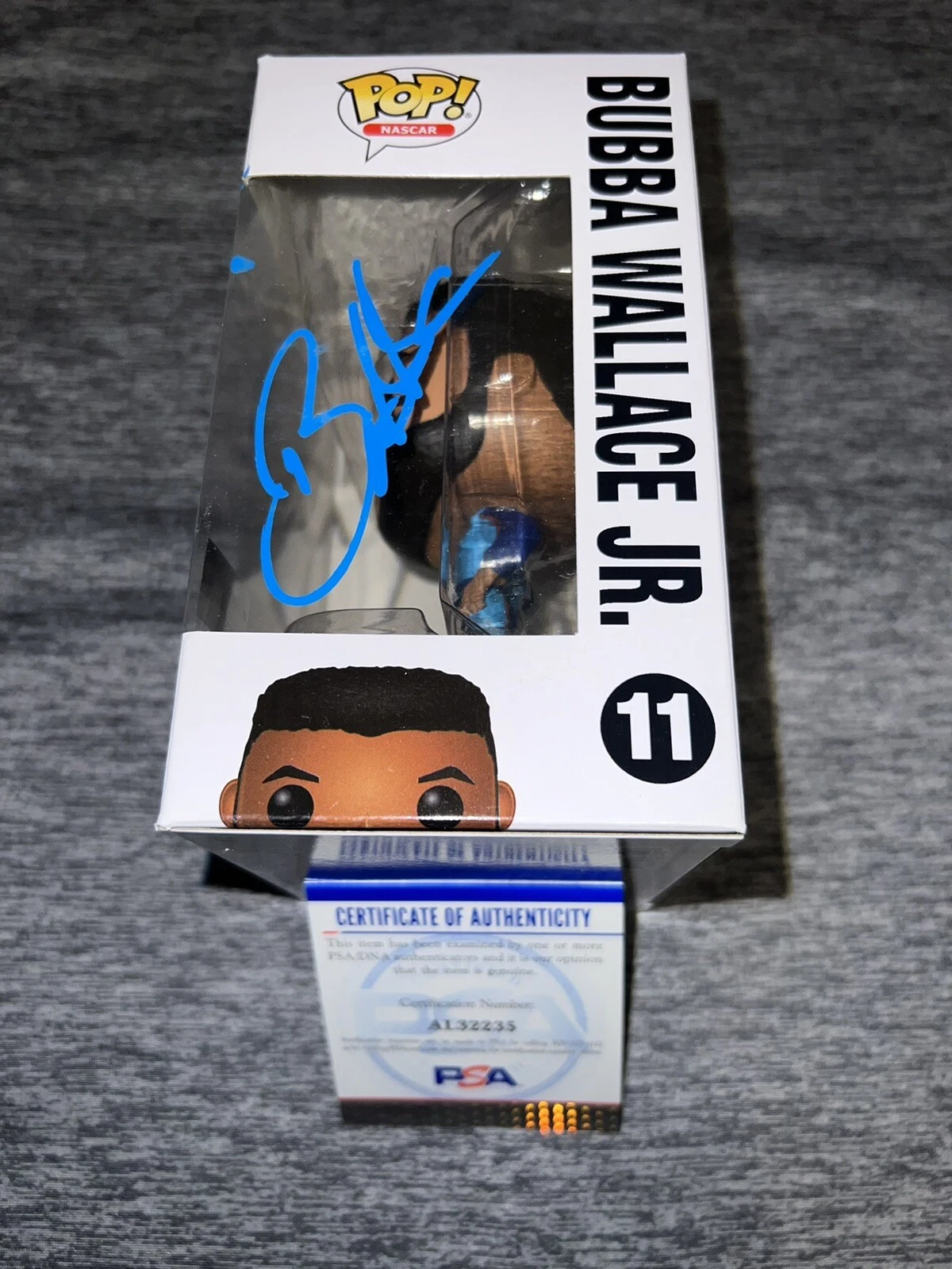 Bubba Wallace Jr Signed Official Funko Pop Vinyl Nascar Superstar PSA/DNA