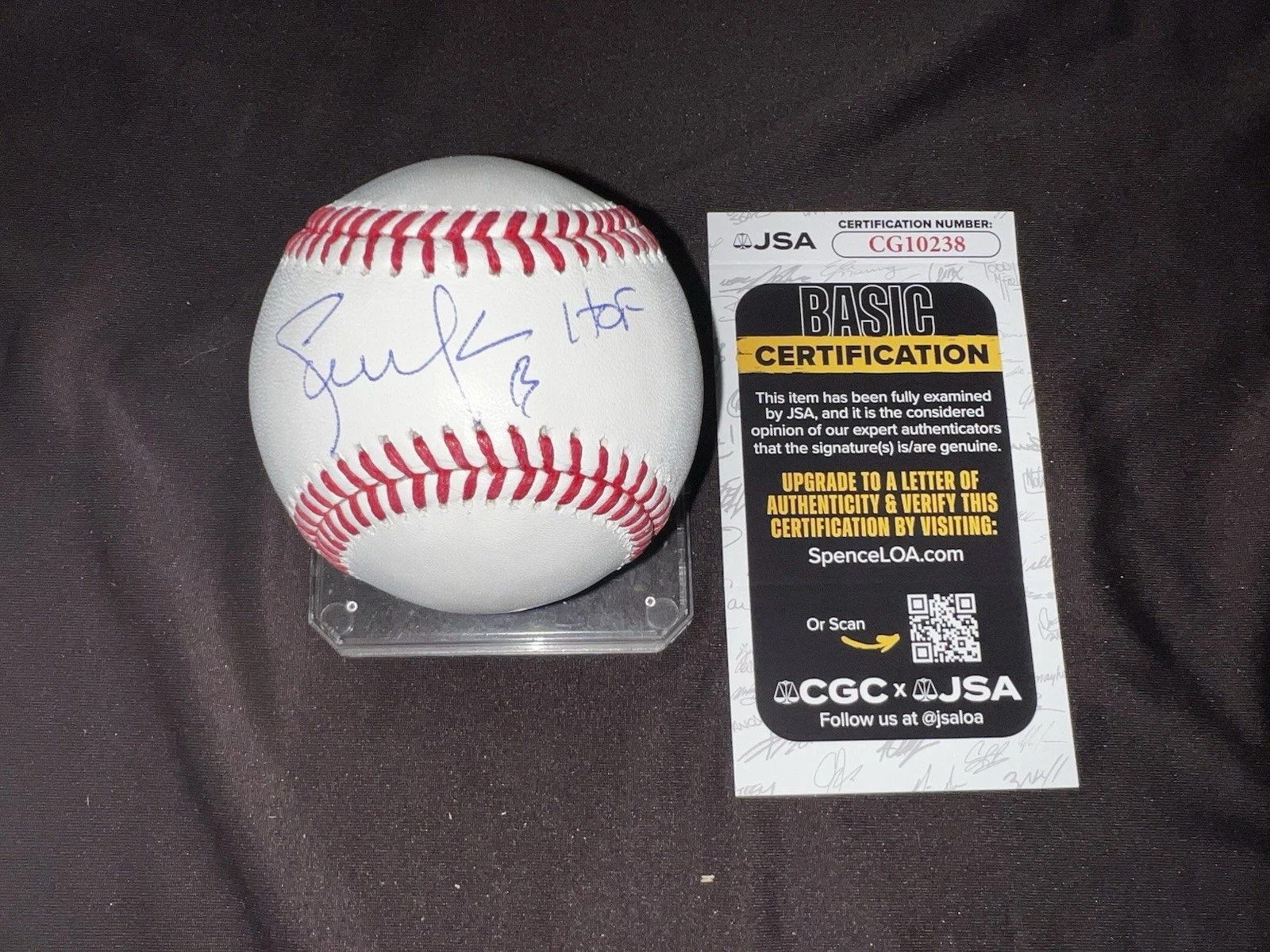 Steve Nash Signed Official Major League Baseball Phoenix Suns Legend JSA Auth