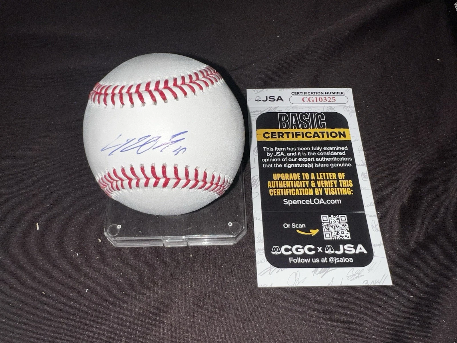 Jung Hoo Lee Signed Official Major League Baseball San Fran Giants JSA Auth #2